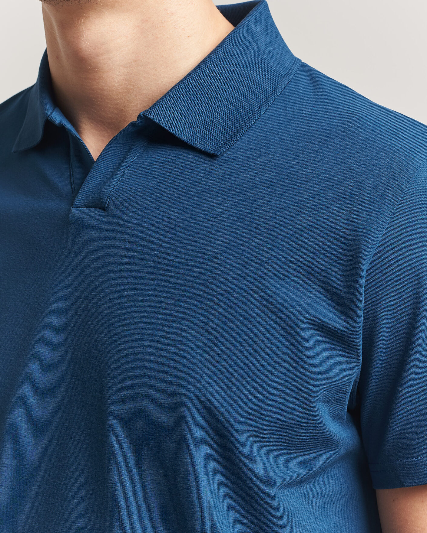 Herren | Poloshirts | Filippa K | Soft Lycra Polo T-Shirt Night Teal