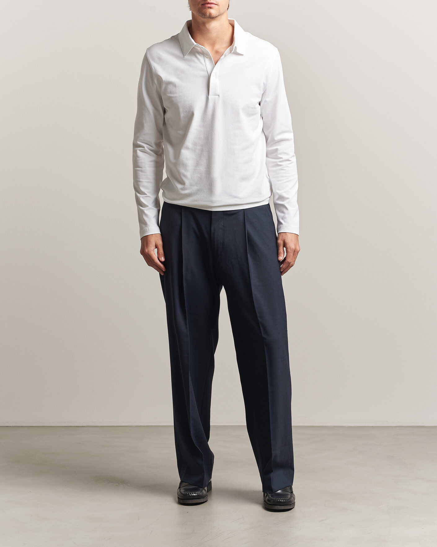 Herren | Poloshirts | Filippa K | Luke Stretch Polo Shirt White