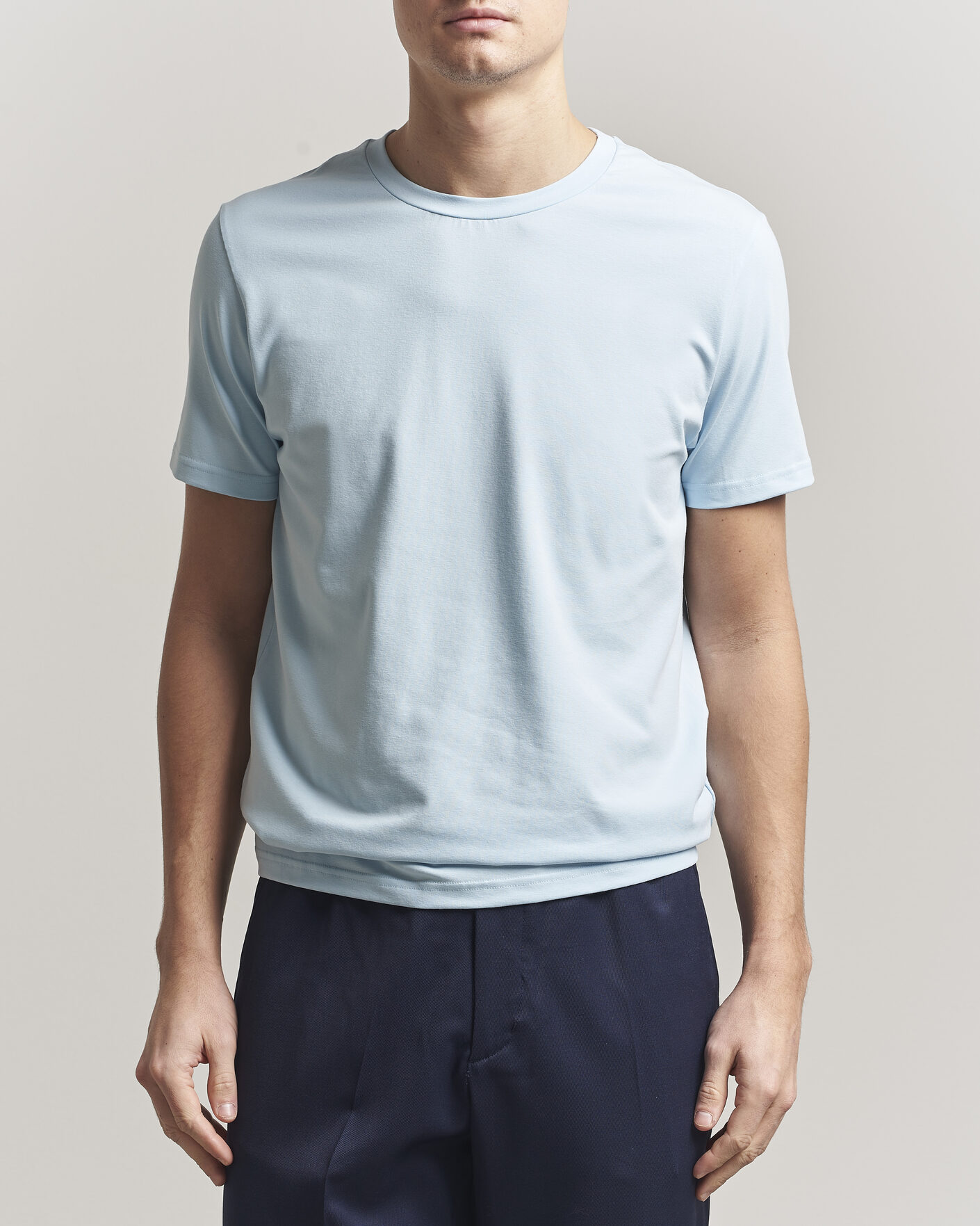 Herren | T-Shirts | Filippa K | Soft Lycra T-Shirt Frost Blue