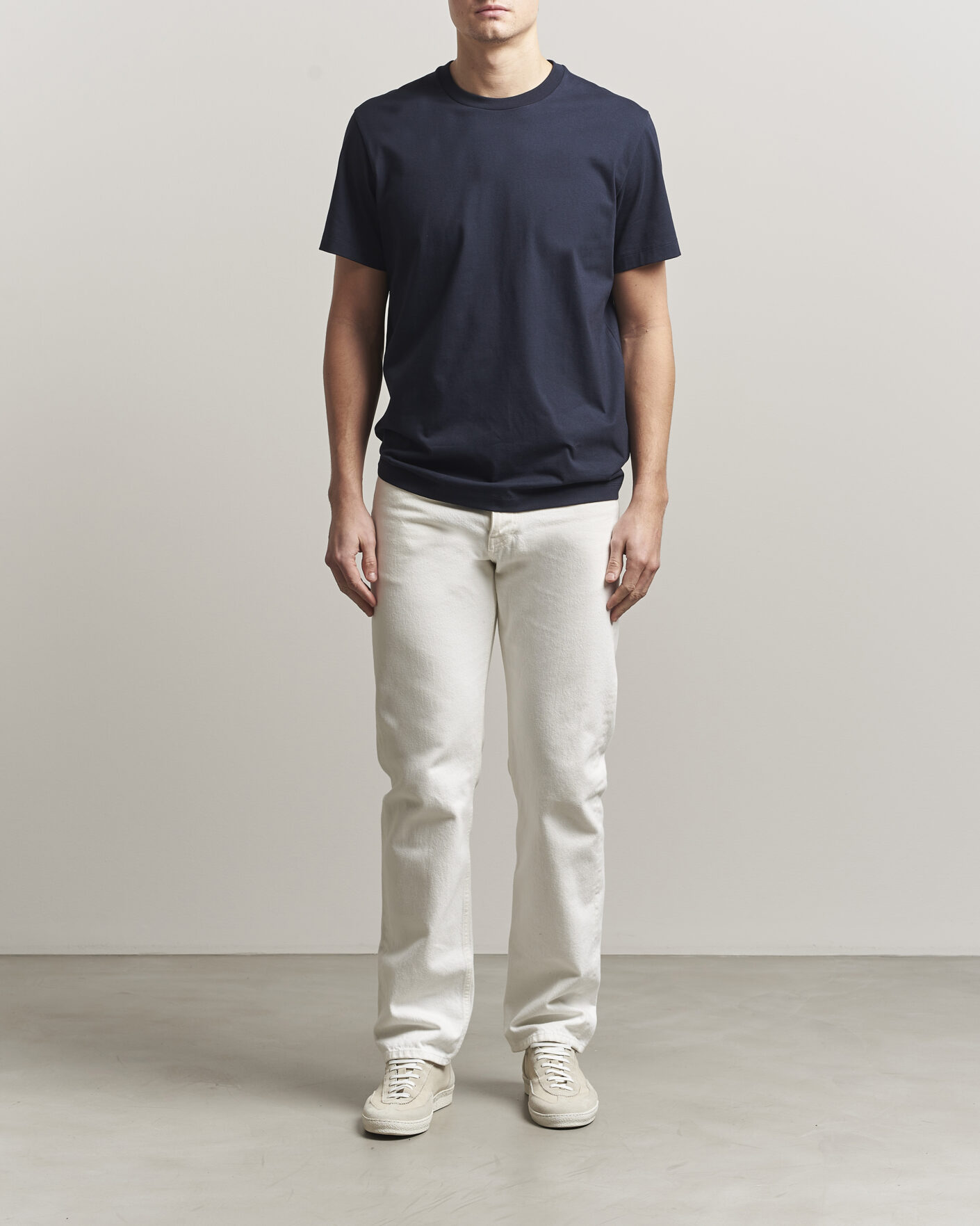 Herren | T-Shirts | Filippa K | Filip Crew Neck T-Shirt Navy