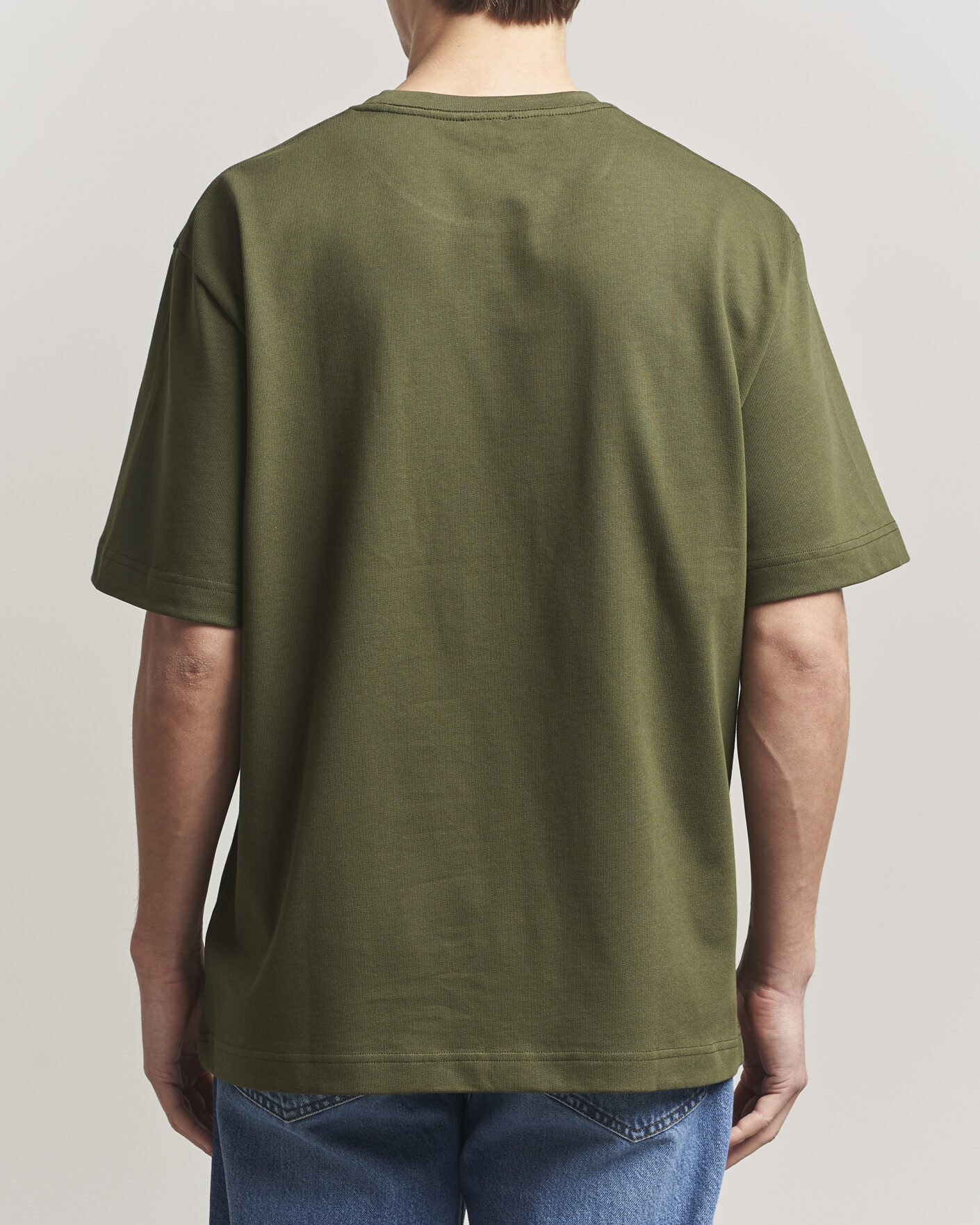Herren | T-Shirts | Filippa K | Heavy Cotton Crew Neck T-Shirt Midnight Green