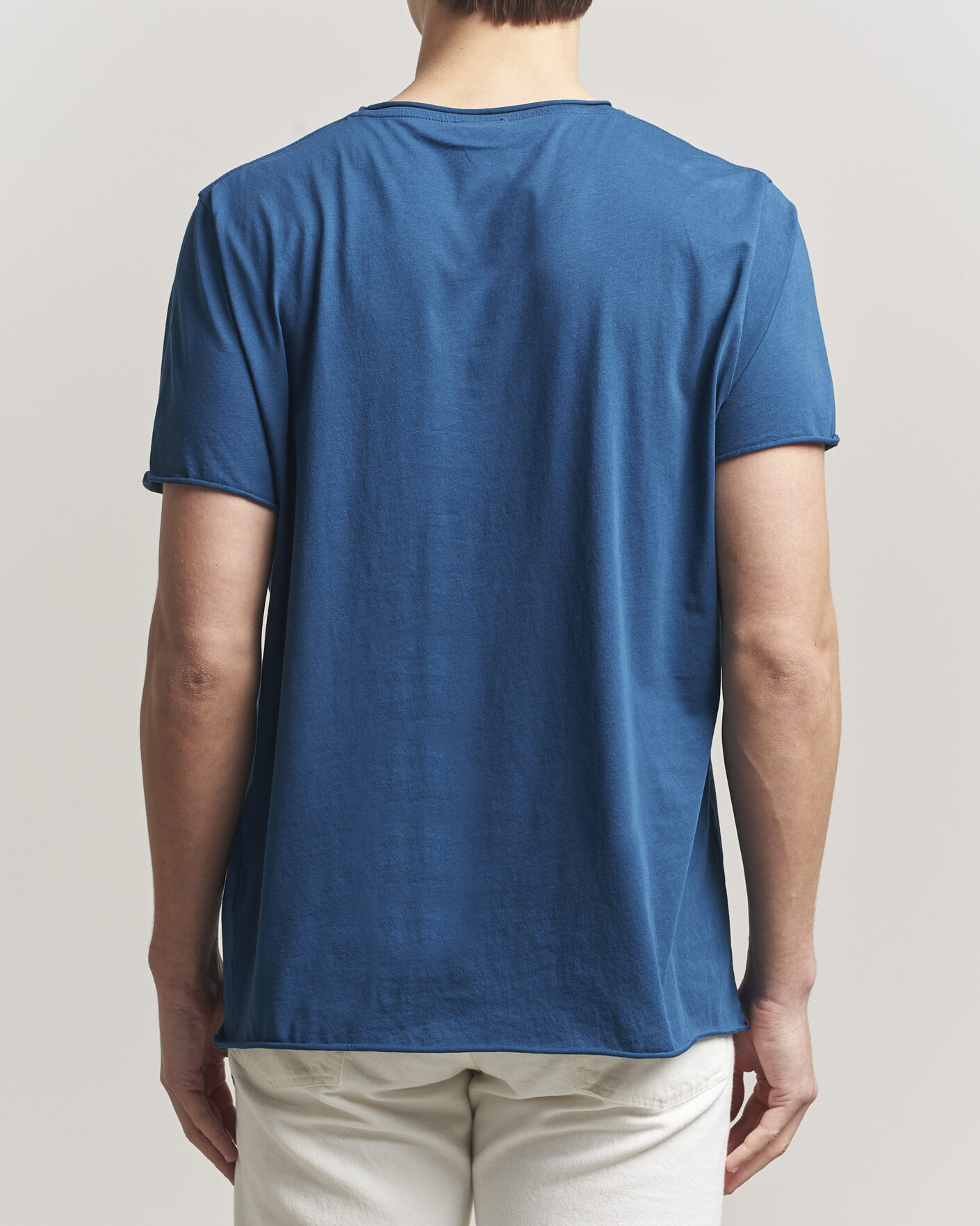 Herren | T-Shirts | Filippa K | Roll Neck Crew Neck T-Shirt Night Teal