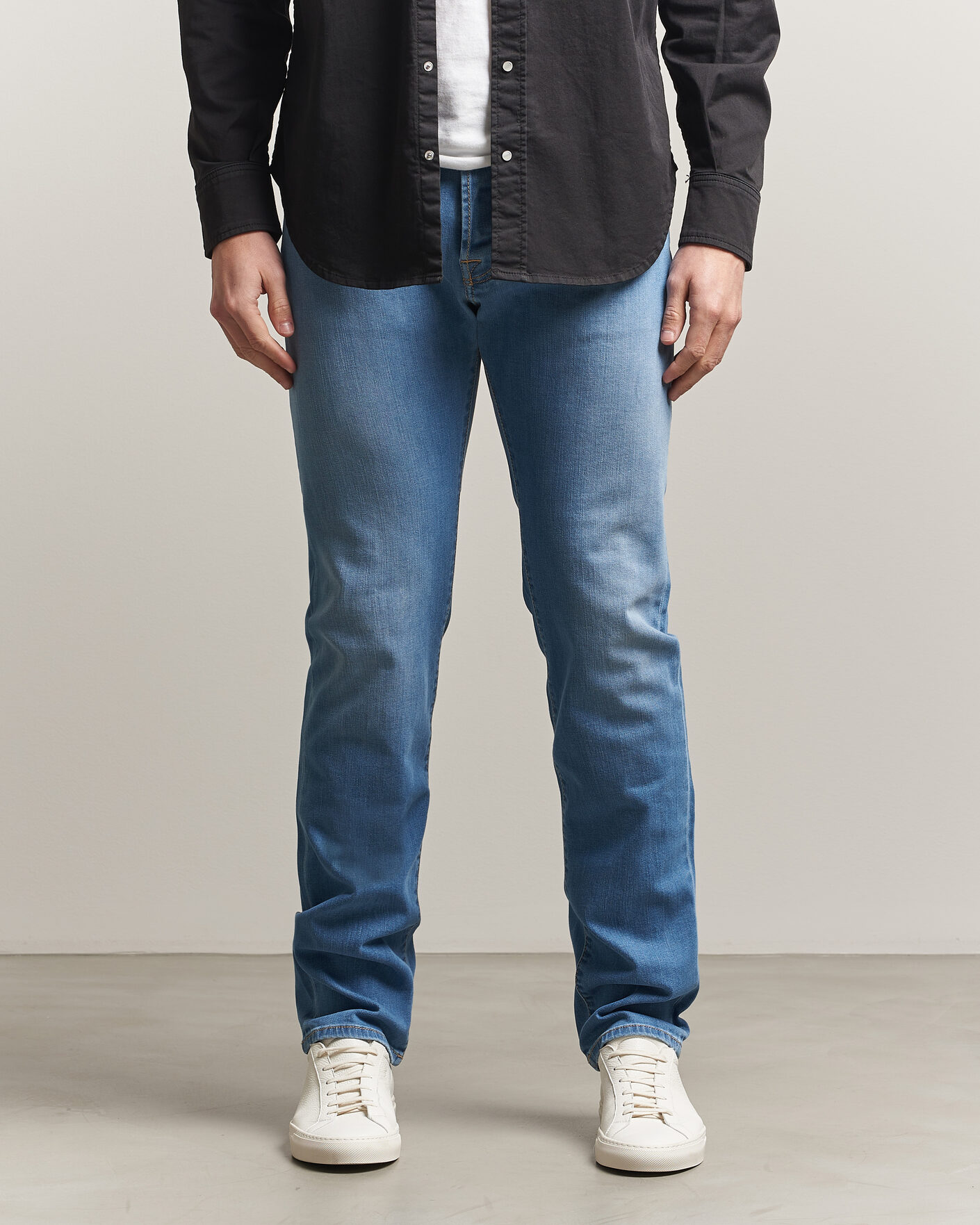Herren | Hosen | Jacob Cohën | Bard Slim Fit Stretch Jeans Super Light Blue