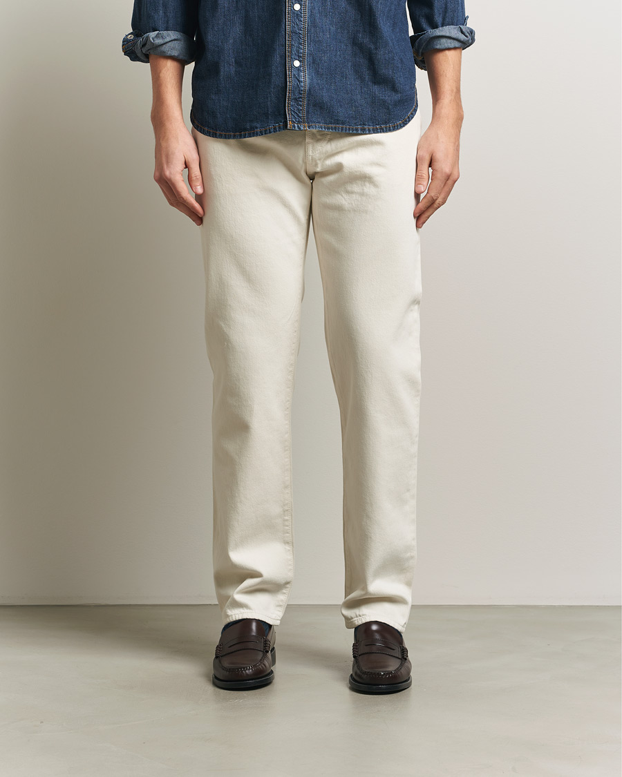 Herren | Hosen | Jacob Cohën | Edos Regular Straight Fit Bull Denim Jeans White