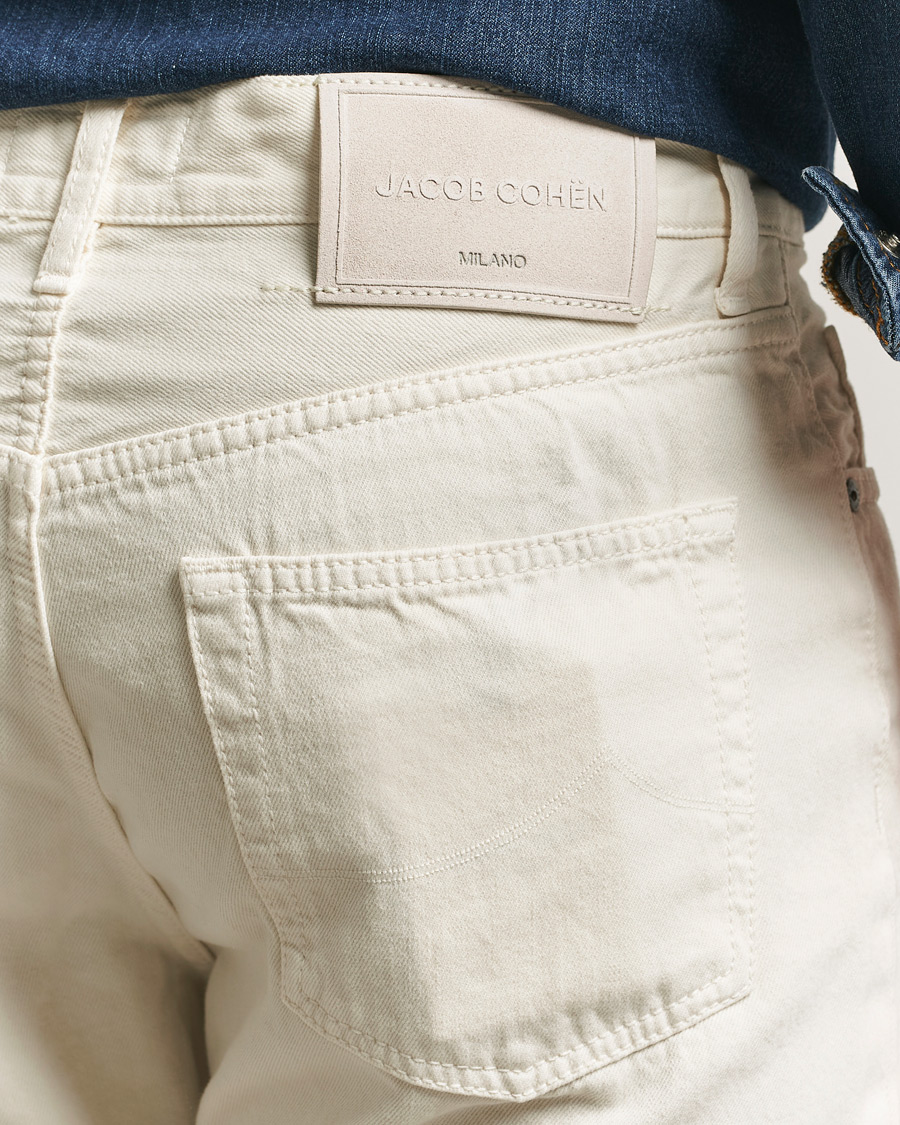 Herren | Hosen | Jacob Cohën | Edos Regular Straight Fit Bull Denim Jeans White