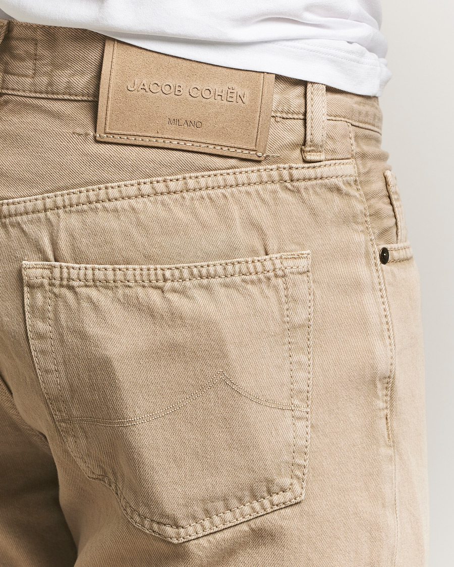 Herren | Jeans | Jacob Cohën | Edos Regular Straight Fit Bull Denim Jeans Beige