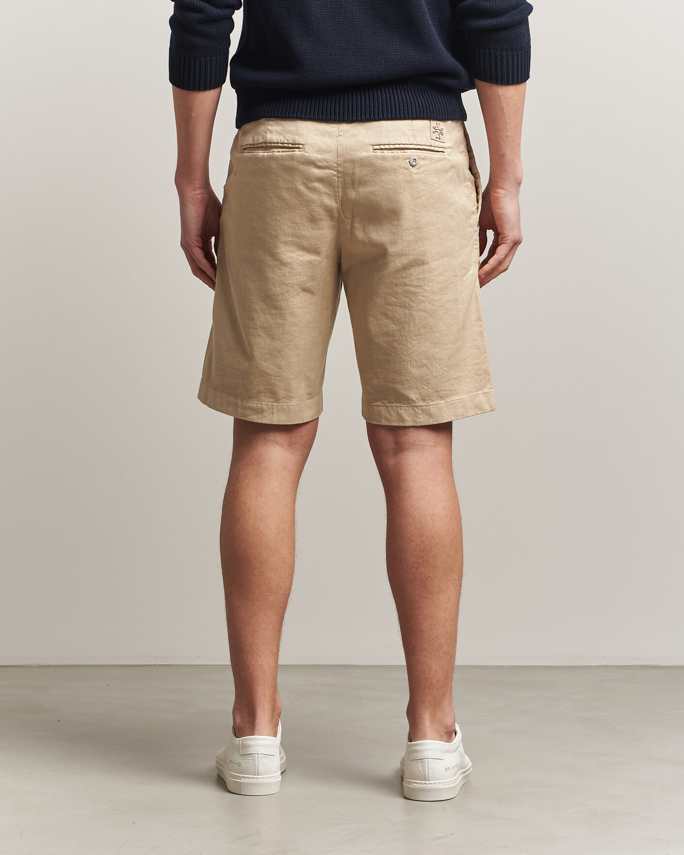 Herren | Shorts | Jacob Cohën | George Stretch Linen Shorts Beige