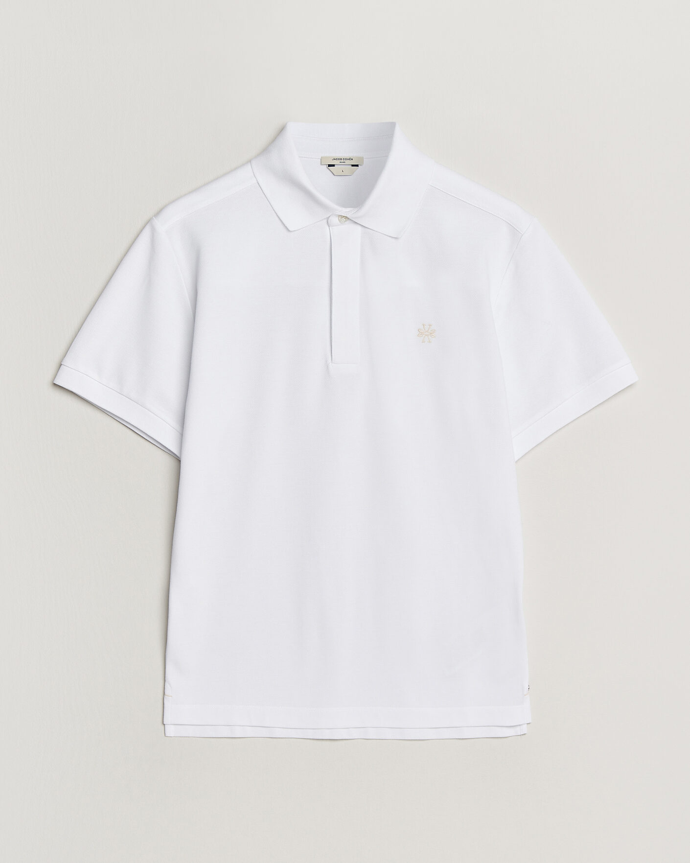 Herren | Poloshirts | Jacob Cohën | Cotton Polo Piquet Optical White
