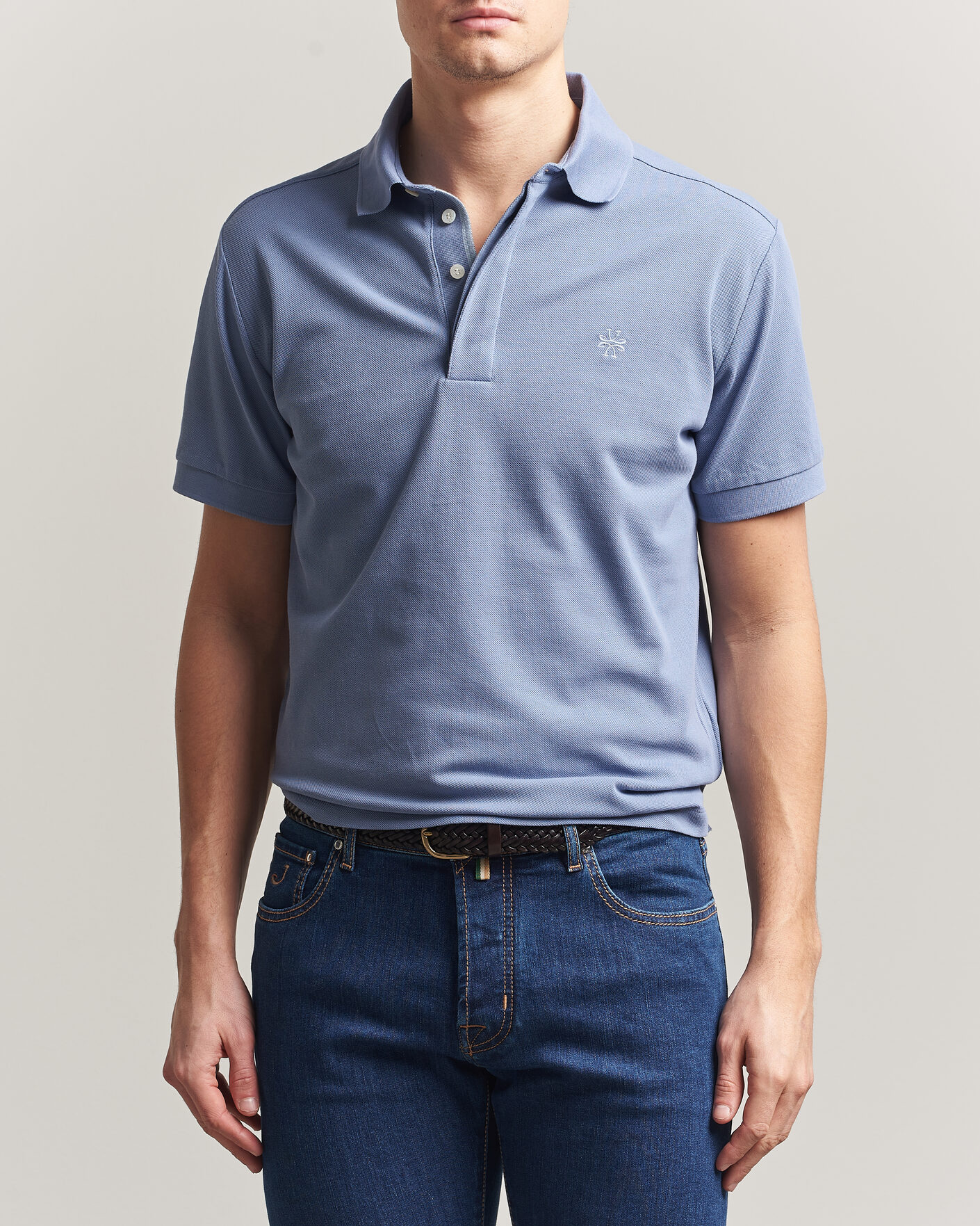 Herren | Poloshirts | Jacob Cohën | Cotton Polo Piquet Aviation