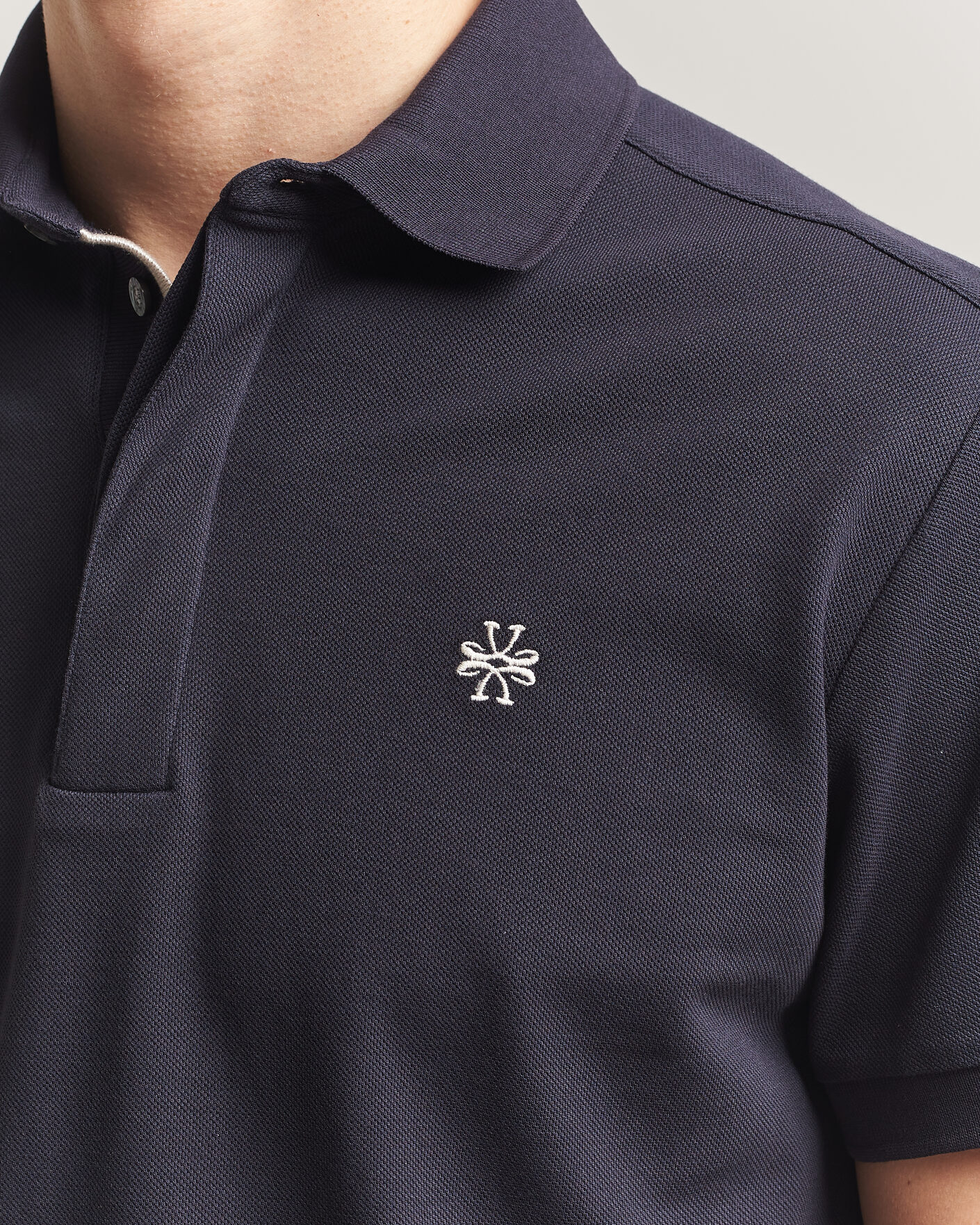 Herren | Poloshirts | Jacob Cohën | Cotton Polo Piquet Navy Blue