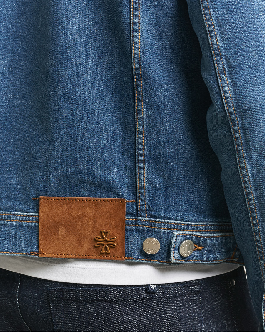 Herren | Jacken | Jacob Cohën | Denim Trucker Jacket Mid Blue