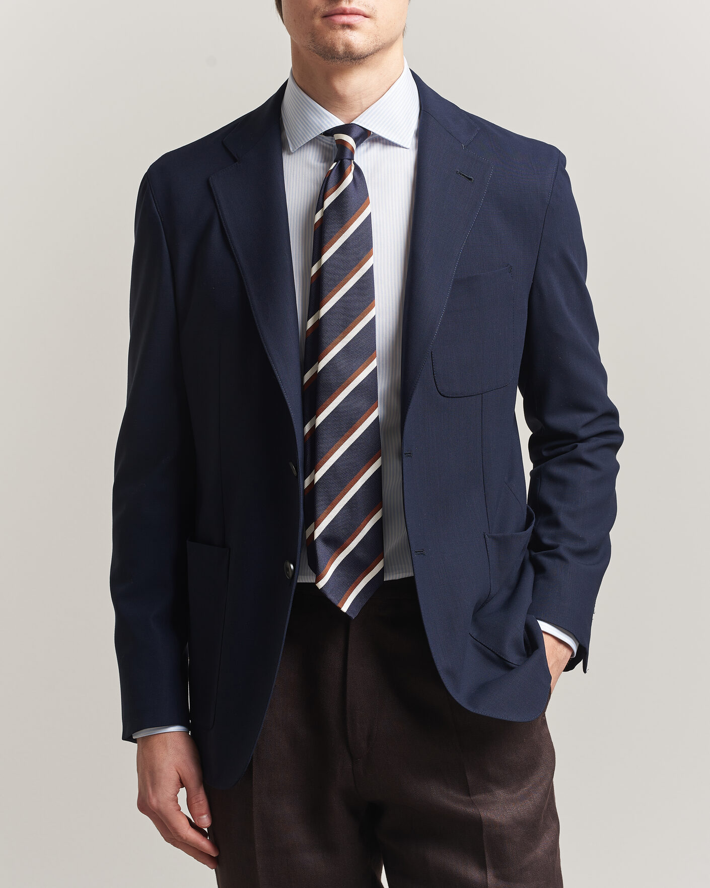 Herren | Sakkos | Canali | Unconstructed Impeccabile Wool Blazer Navy