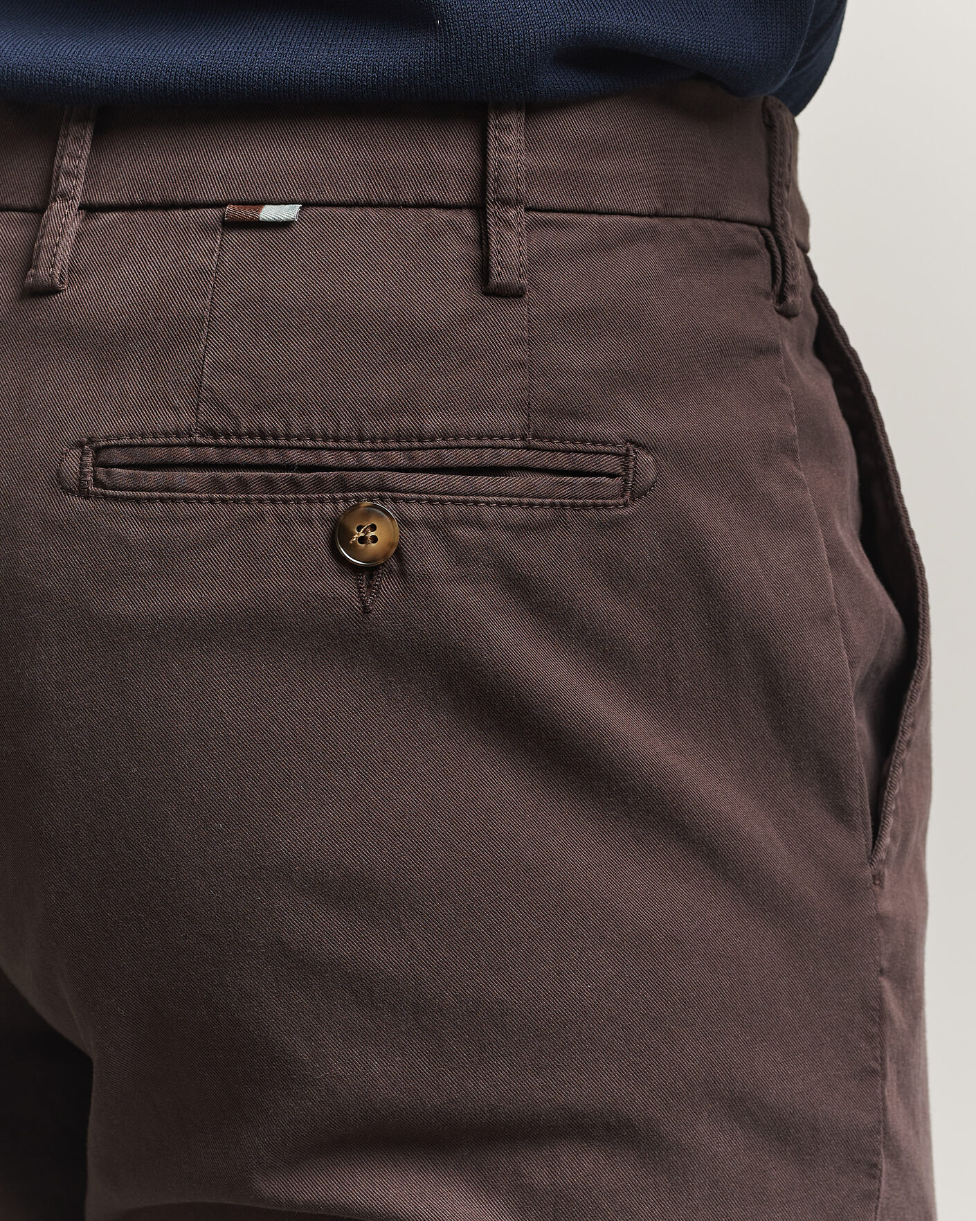 Herren | Hosen | Canali | Regular Fit Cotton/Stretch Chinos Dark Brown