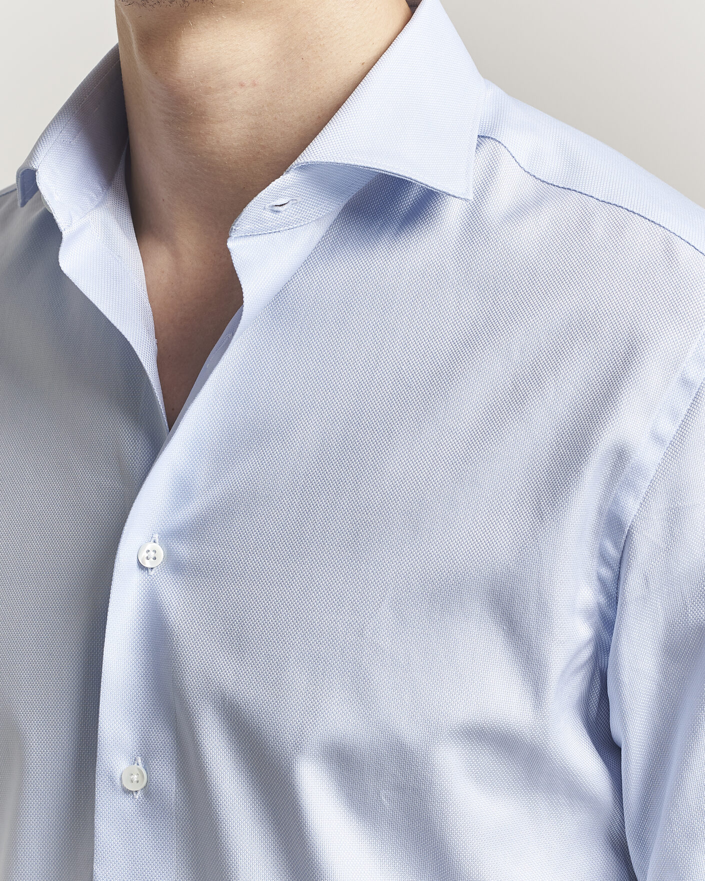 Herren | Hemden | Canali | Slim Fit Oxford Shirt Light Blue