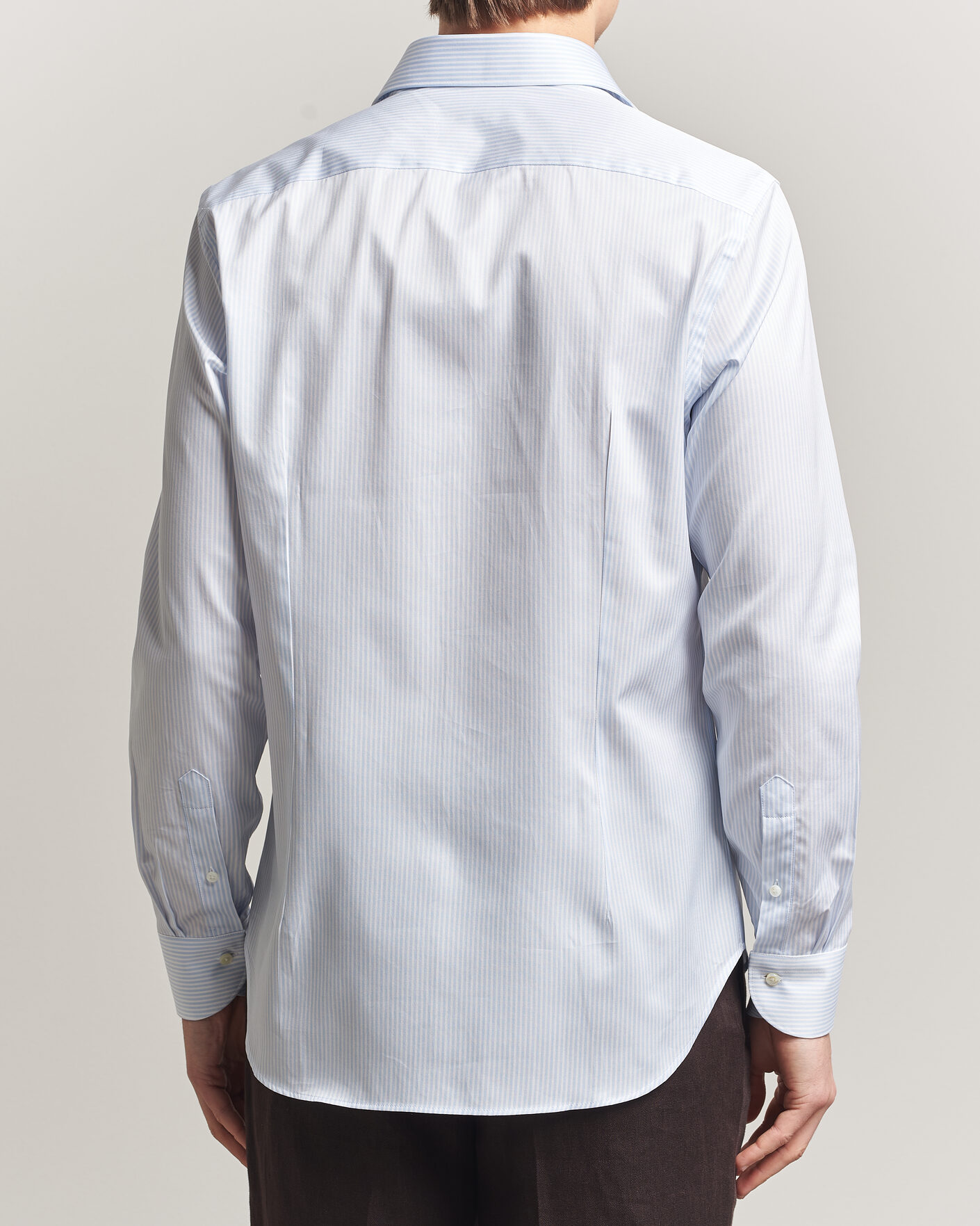 Herren | Hemden | Canali | Slim Fit Impeccabile Shirt Light Blue Stripe