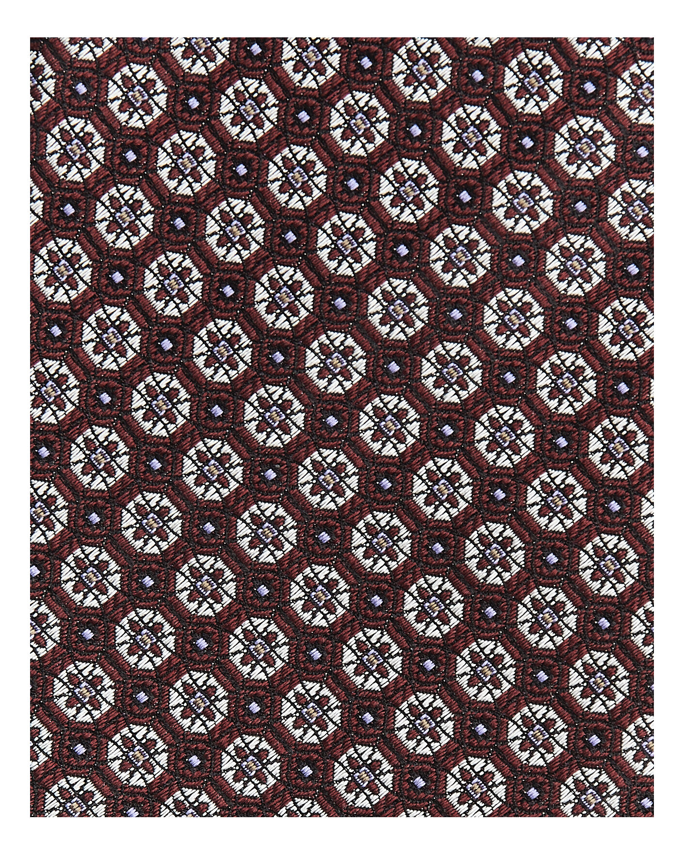 Herren | Krawatten | Canali | Jacquard Flower Silk Tie Burgundy