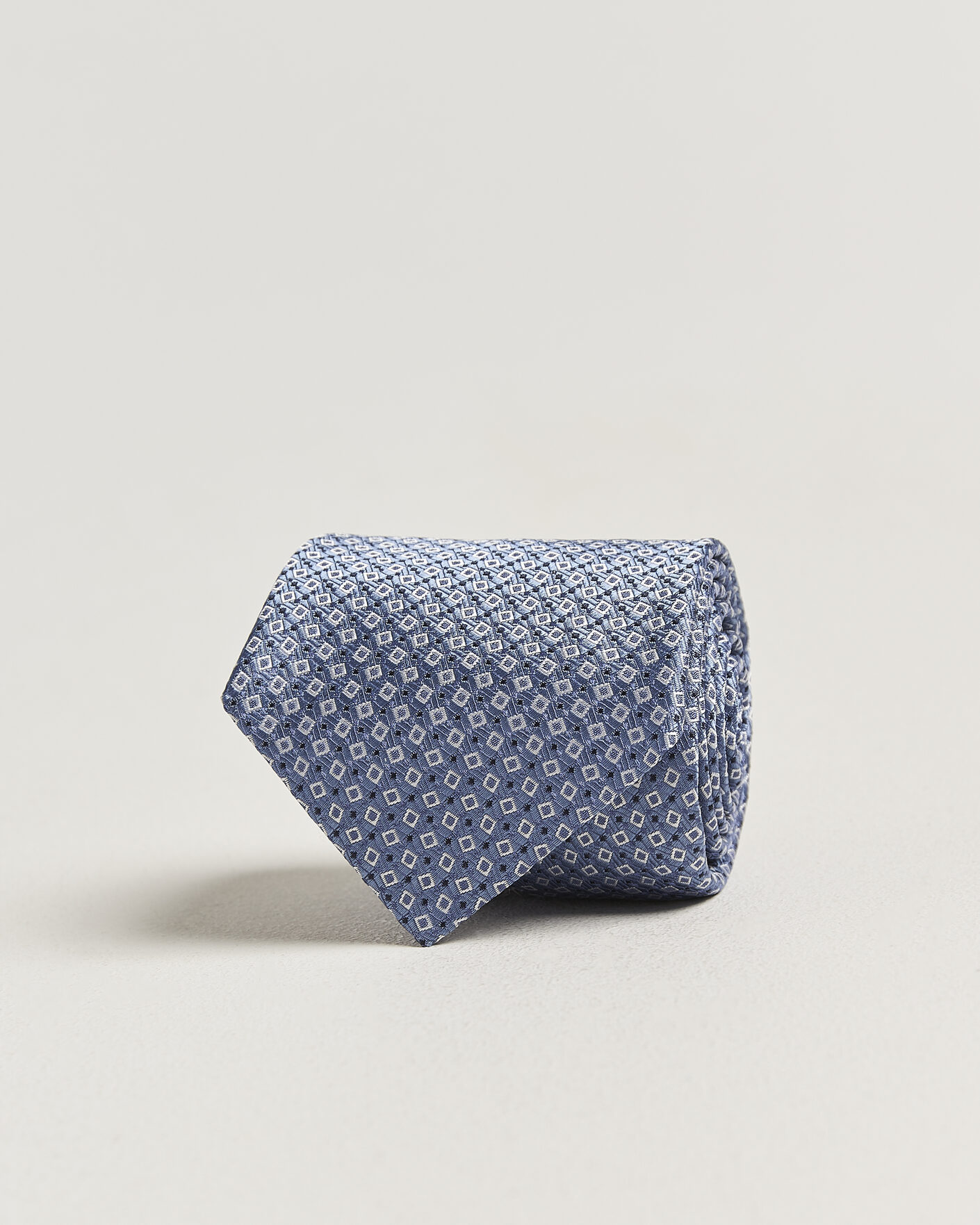 Herren | Krawatten | Canali | Micro Structure Silk Tie Light Blue
