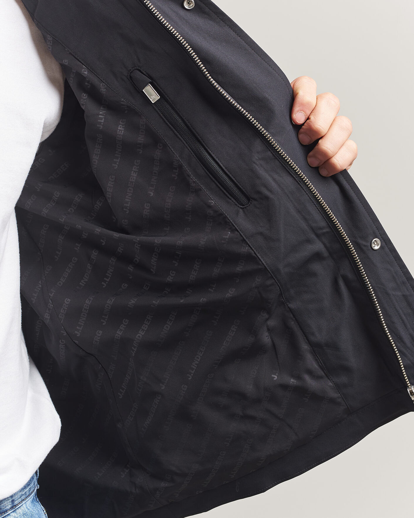Herren | Jacken | J.Lindeberg | Bailey Recyceled Poly Jacket Black