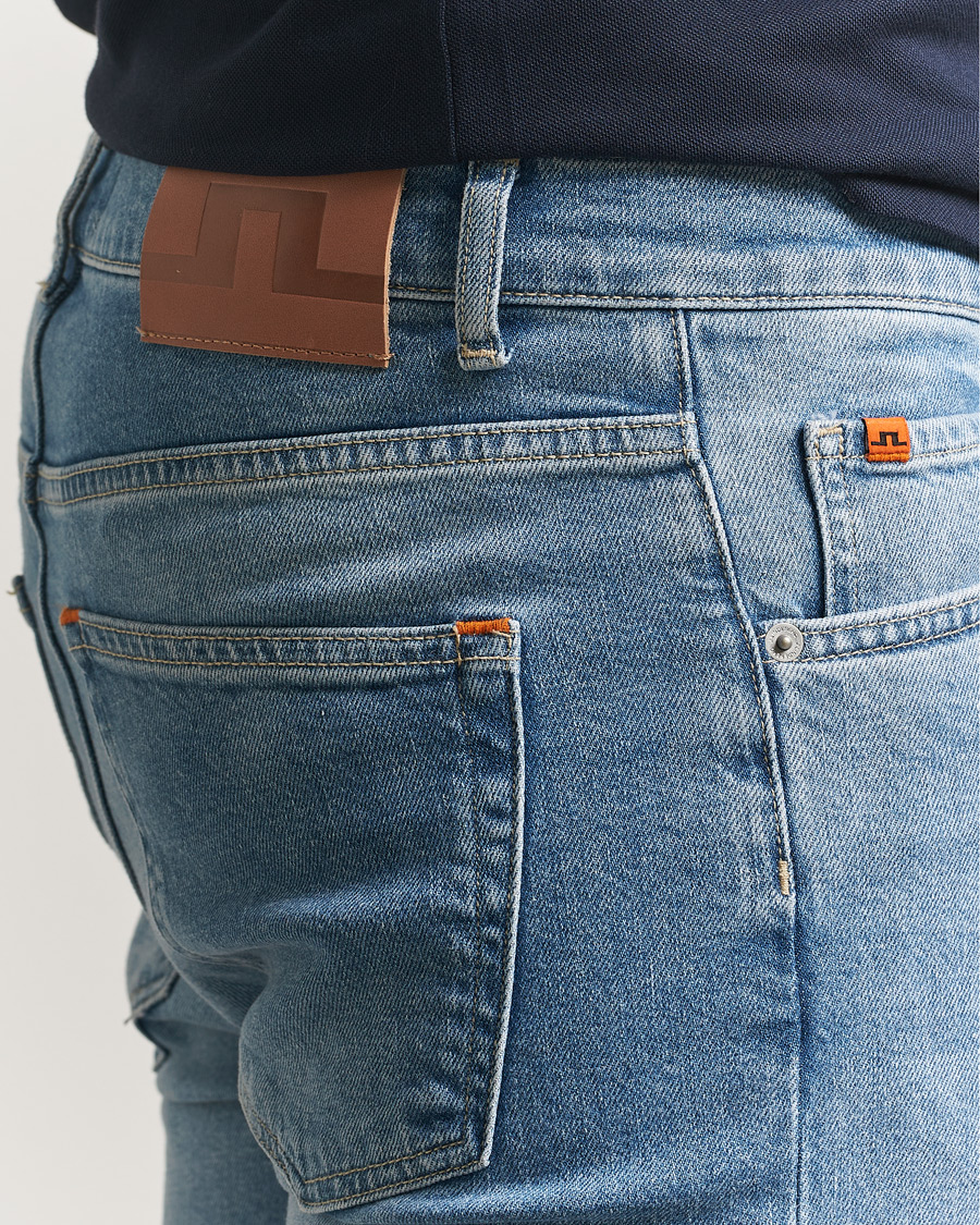 Herren | Jeans | J.Lindeberg | Jax Light Wash Slim Jeans Light Blue