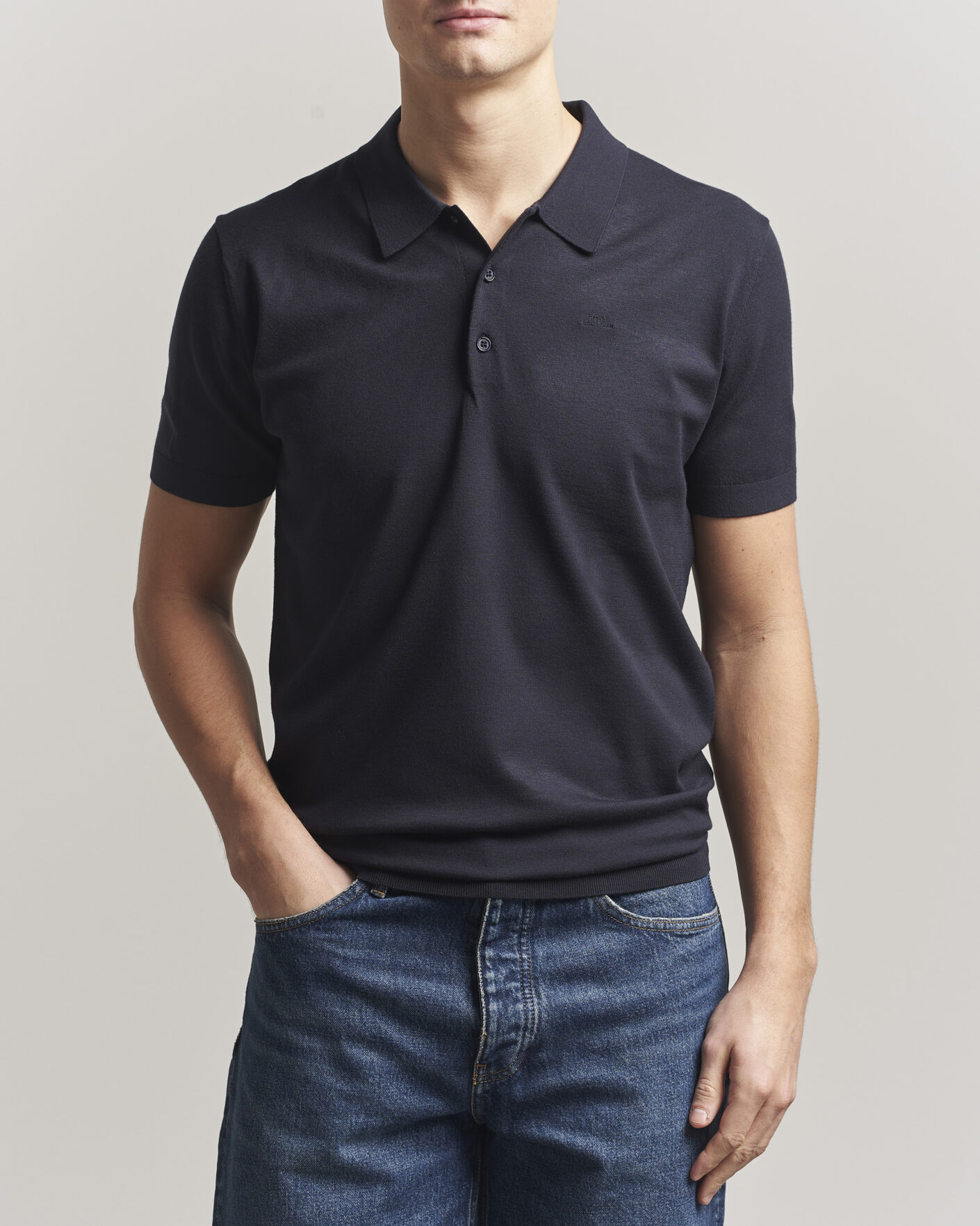 Herren | Poloshirts | J.Lindeberg | Ridge Knitted Polo JL Navy