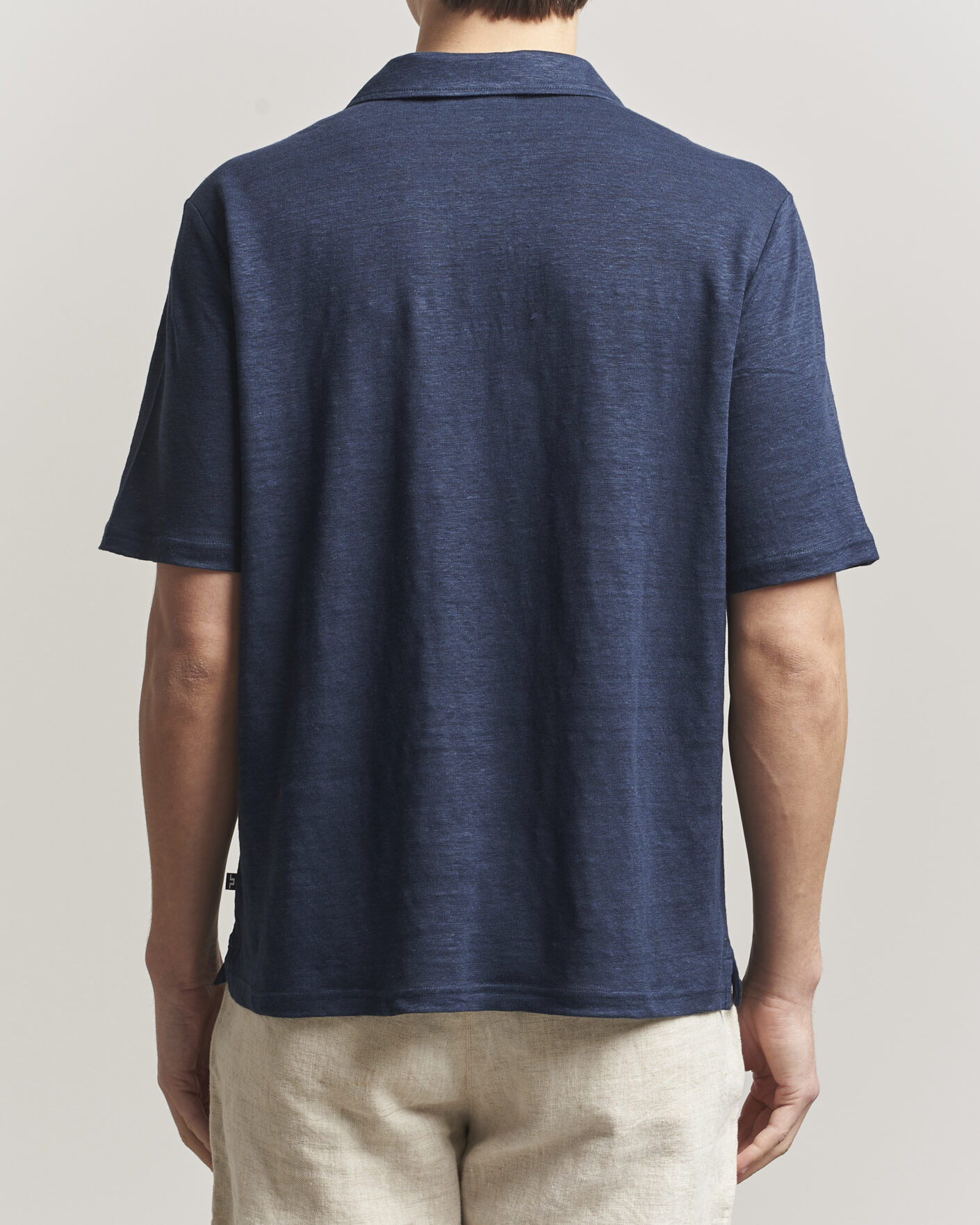 Herren | Poloshirts | J.Lindeberg | Roy Linen Polo JL Navy