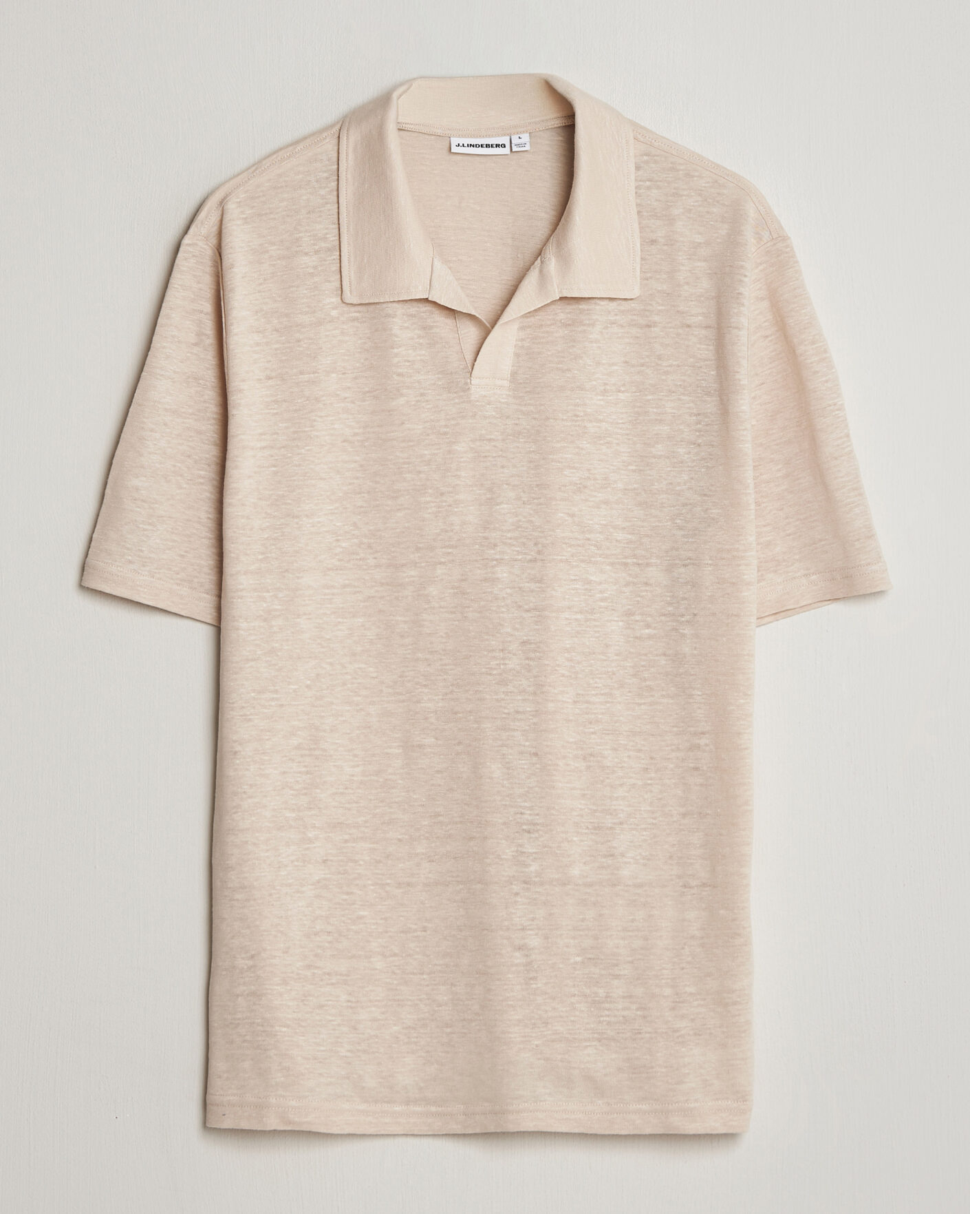 Herren | Poloshirts | J.Lindeberg | Roy Linen Polo Moonbeam