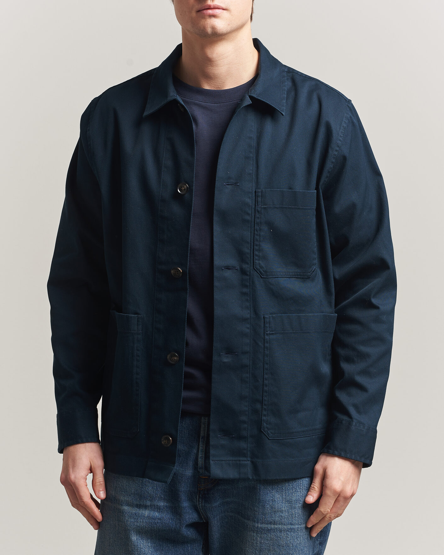 Herren | Hemden | J.Lindeberg | Easton Cotton Overshirt JL Navy