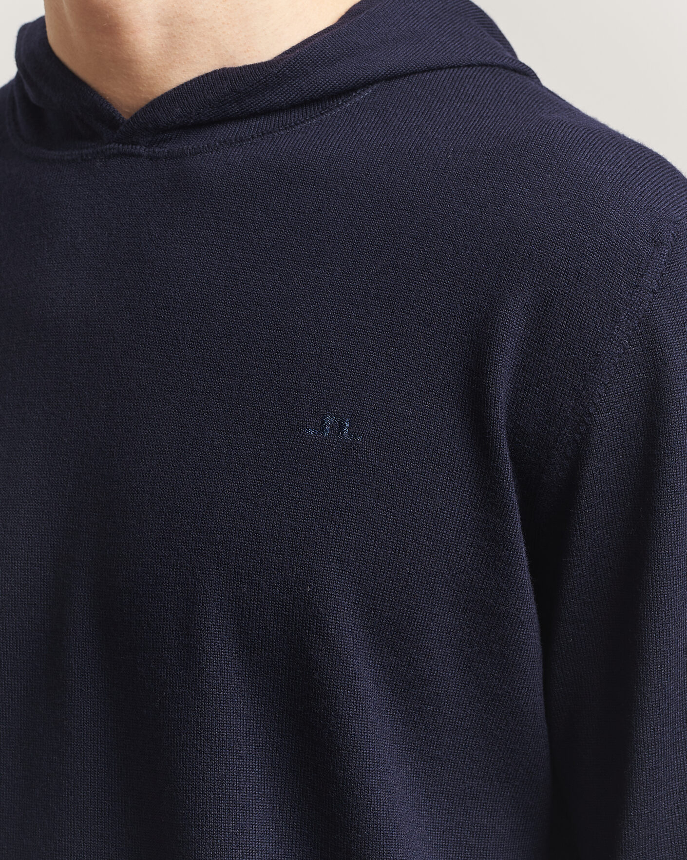 Herren | Pullover | J.Lindeberg | Karl Merino Hoodie JL Navy