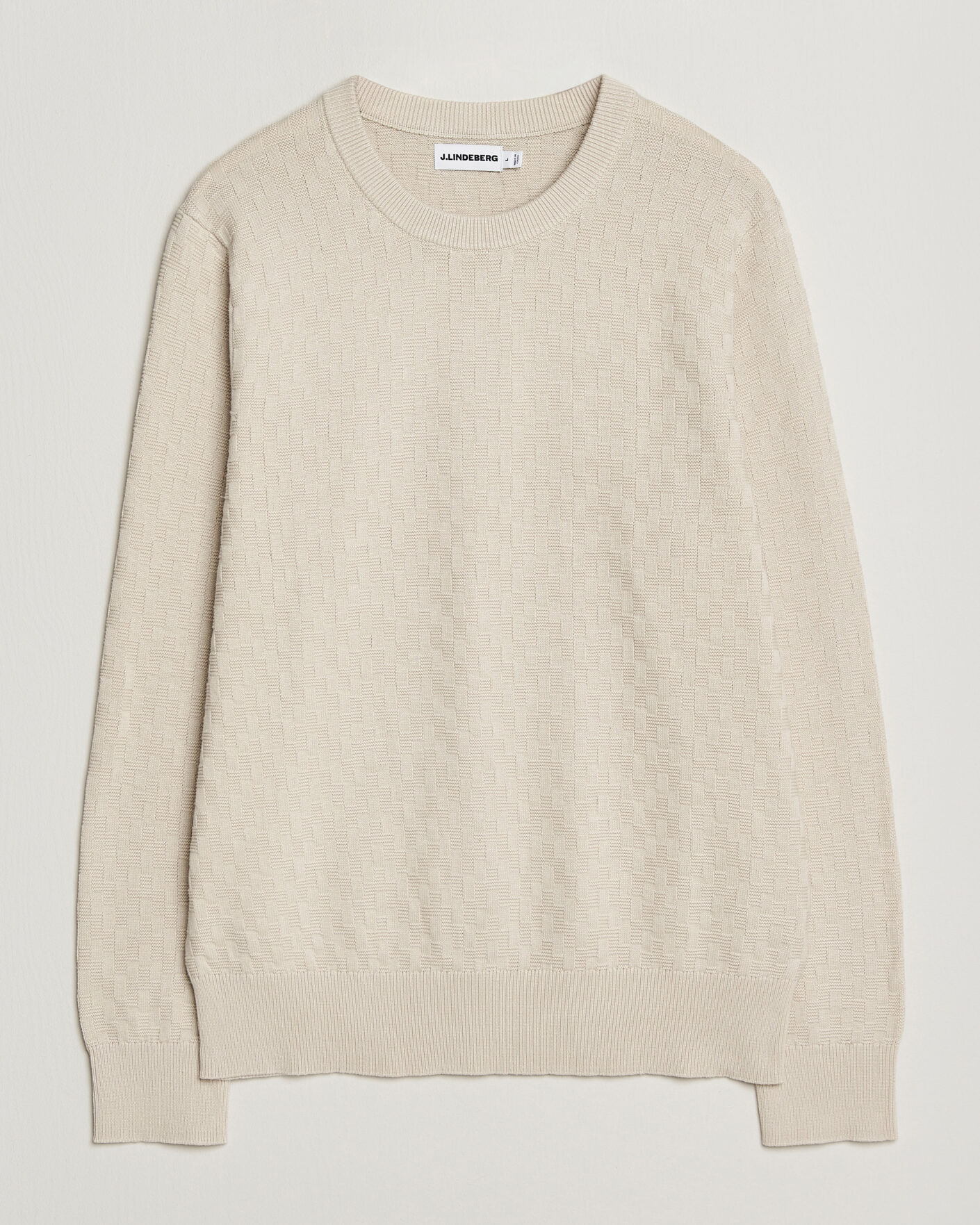 Herren | Pullover | J.Lindeberg | Arthur Knit Cotton Sweater Moonbeam