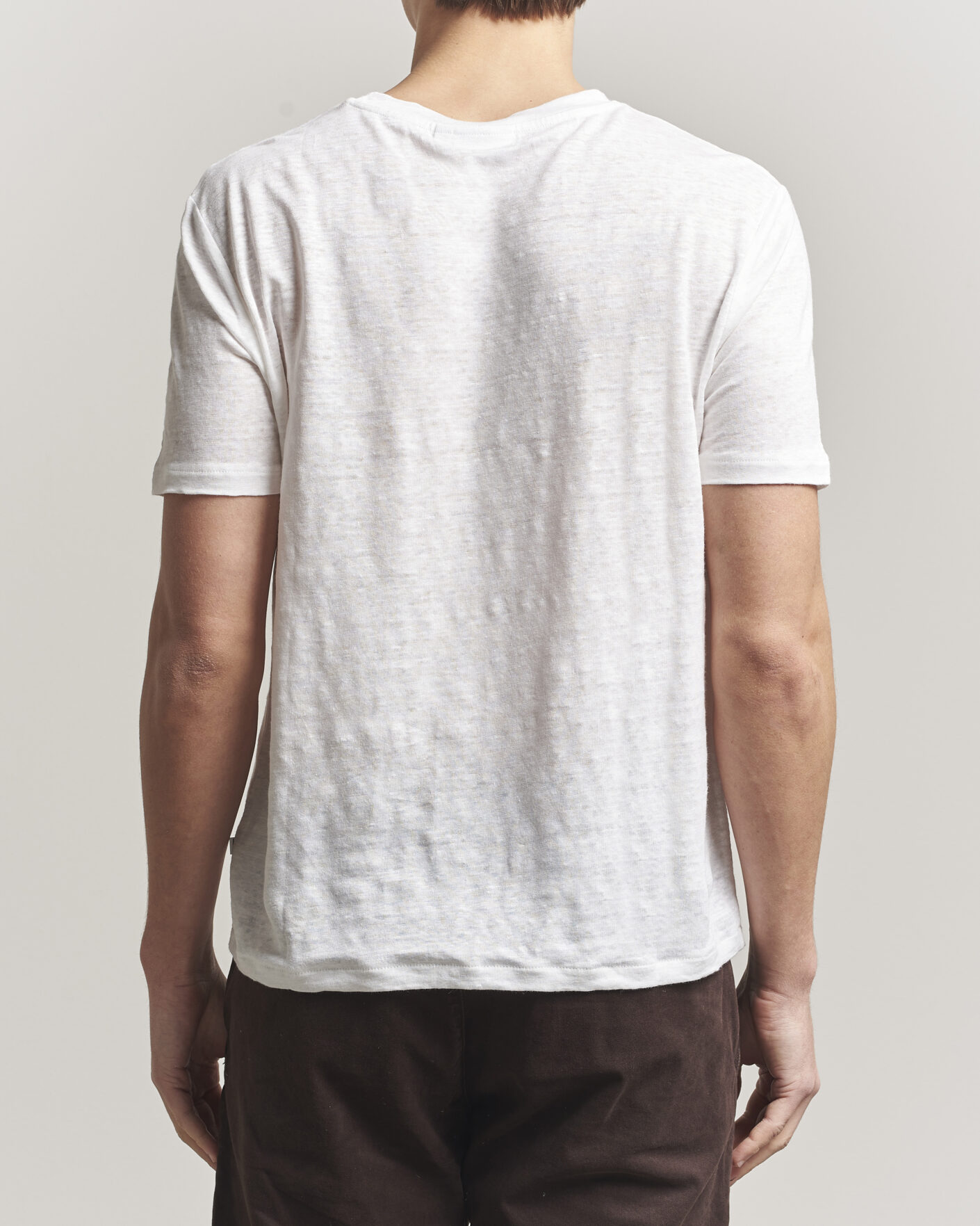 Herren | T-Shirts | J.Lindeberg | Coma Linen T-Shirt White