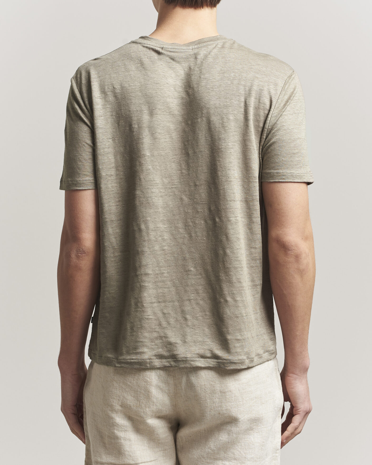 Herren | T-Shirts | J.Lindeberg | Coma Linen T-Shirt Brindle