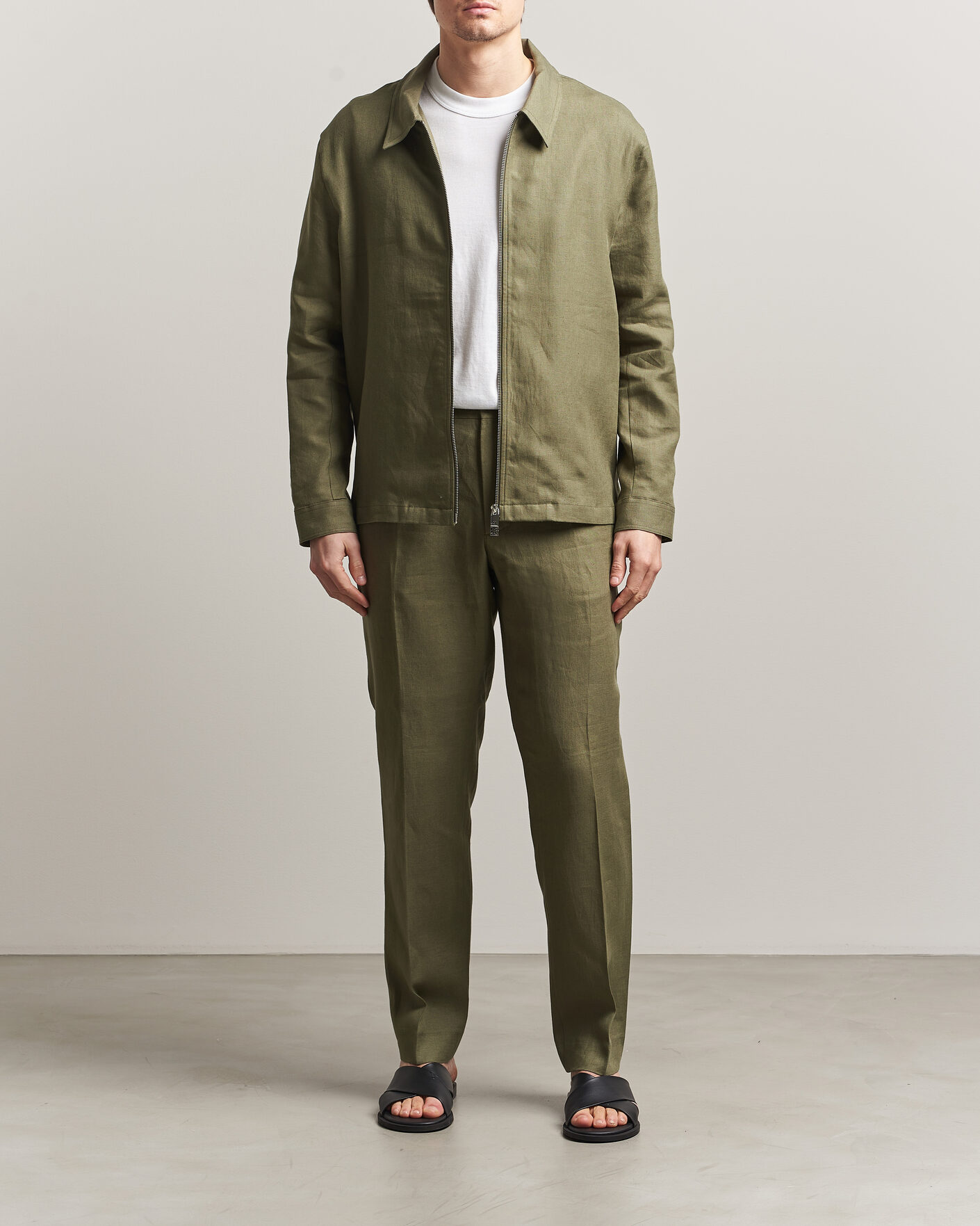 Herren | Hemden | J.Lindeberg | Julius Drape Linen Overshirt Kalamata