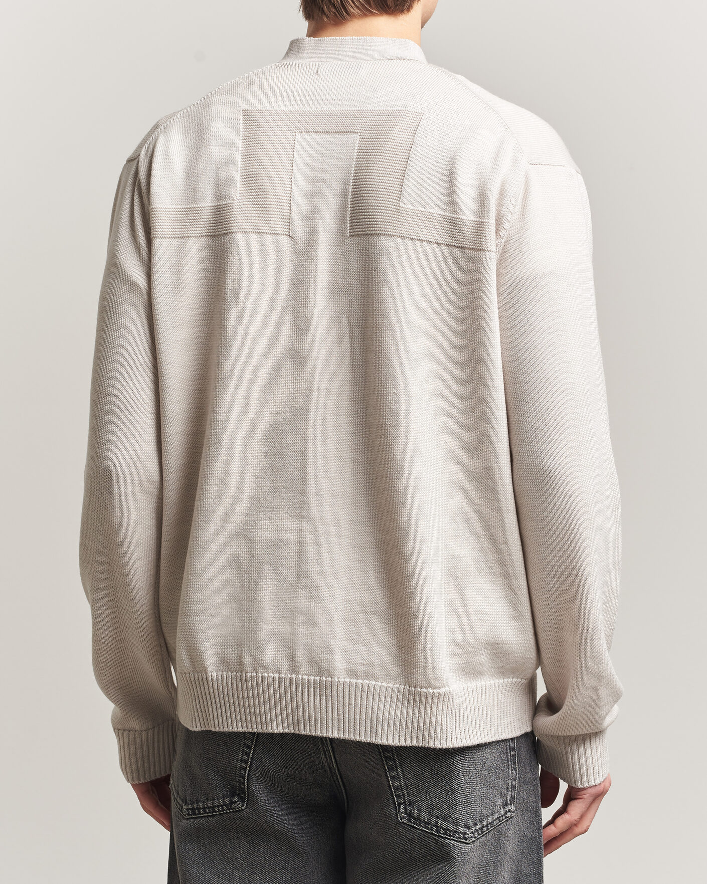 Herren | Pullover | J.Lindeberg | Jared Merino Cardigan Moonbeam Melange