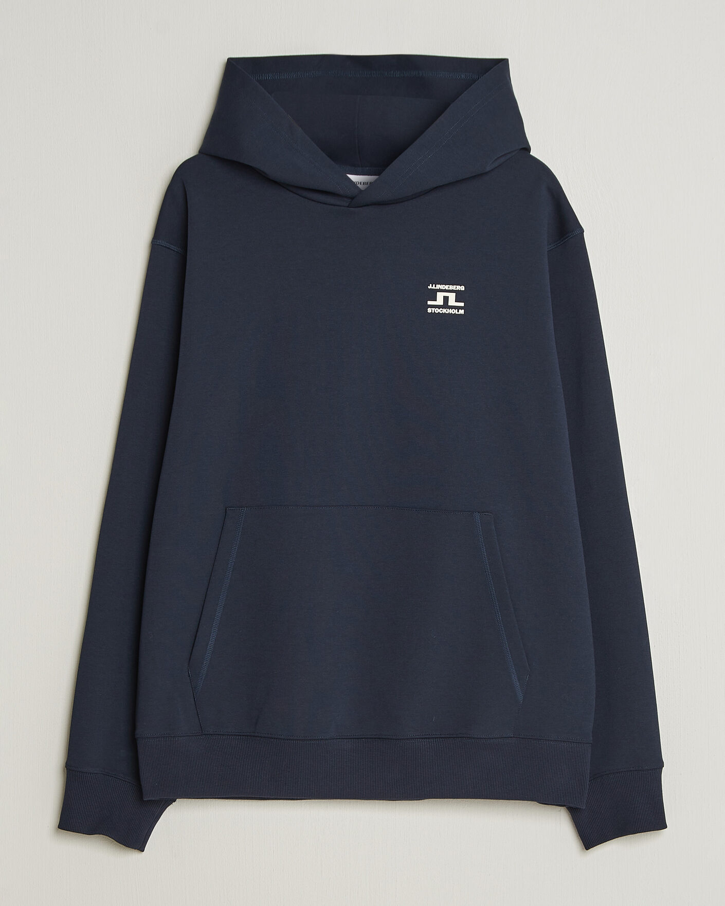 Herren | Pullover | J.Lindeberg | Club Printed Hoodie JL Navy
