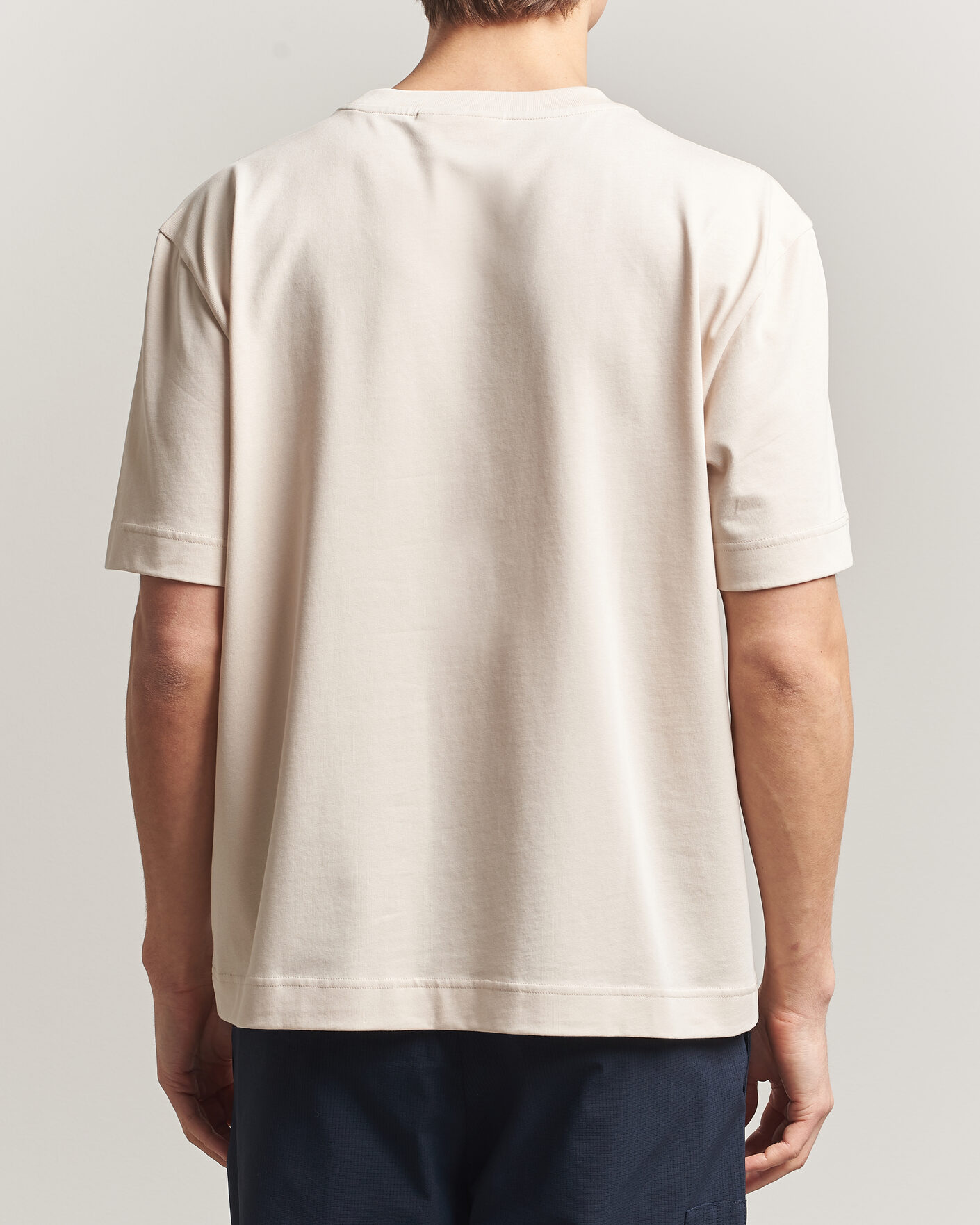 Herren | T-Shirts | J.Lindeberg | Hale Heavy Logo T-Shirt Moonbeam