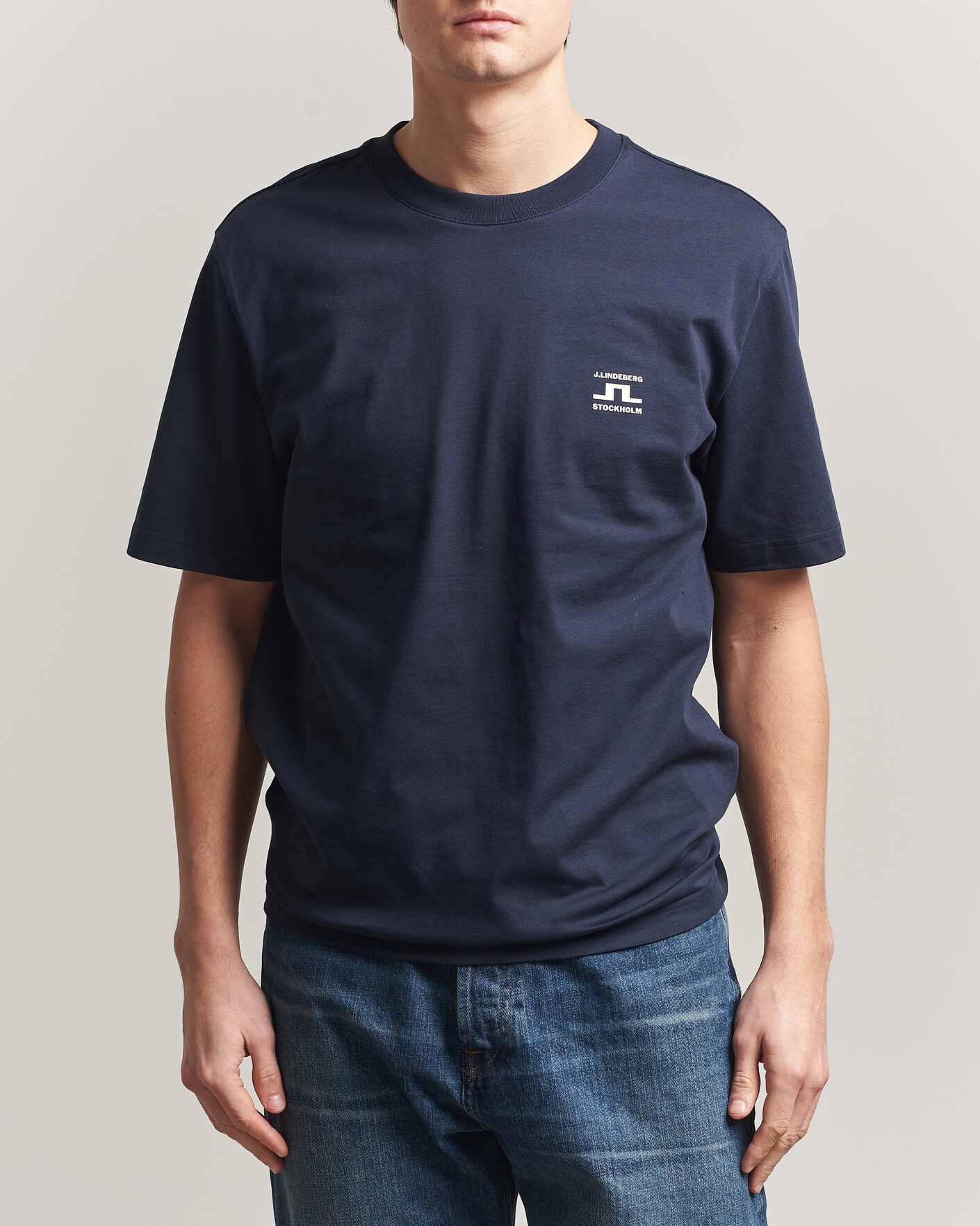 Herren | T-Shirts | J.Lindeberg | Parcie T-Shirt JL Navy