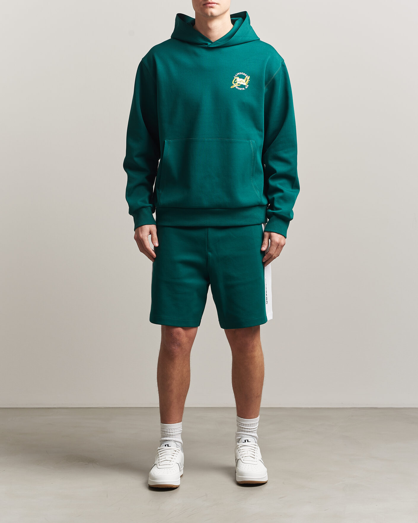 Herren | Shorts | J.Lindeberg | Gusta Tour Sweatshorts Forest Biome