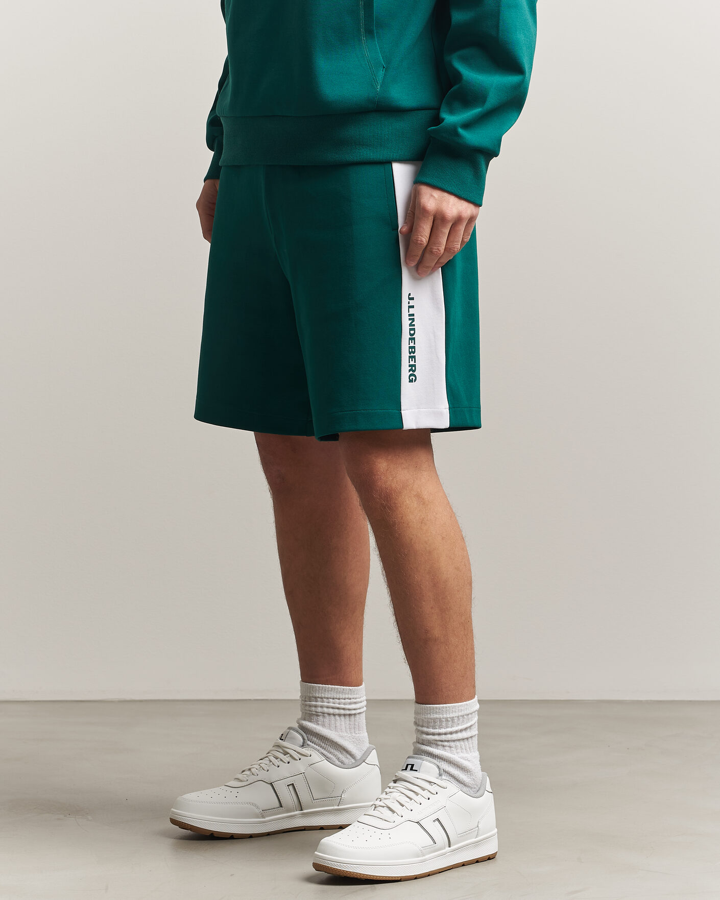 Herren | Shorts | J.Lindeberg | Gusta Tour Sweatshorts Forest Biome