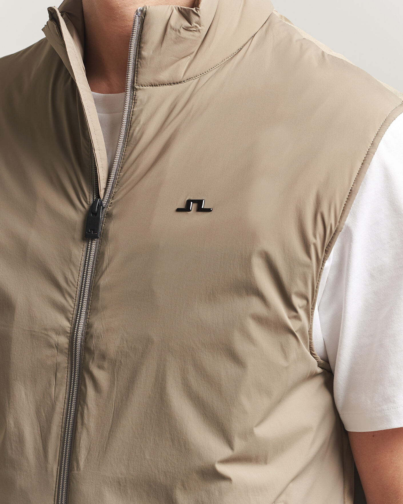 Herren | Westen | J.Lindeberg | Timor Hybrid Vest Brindle