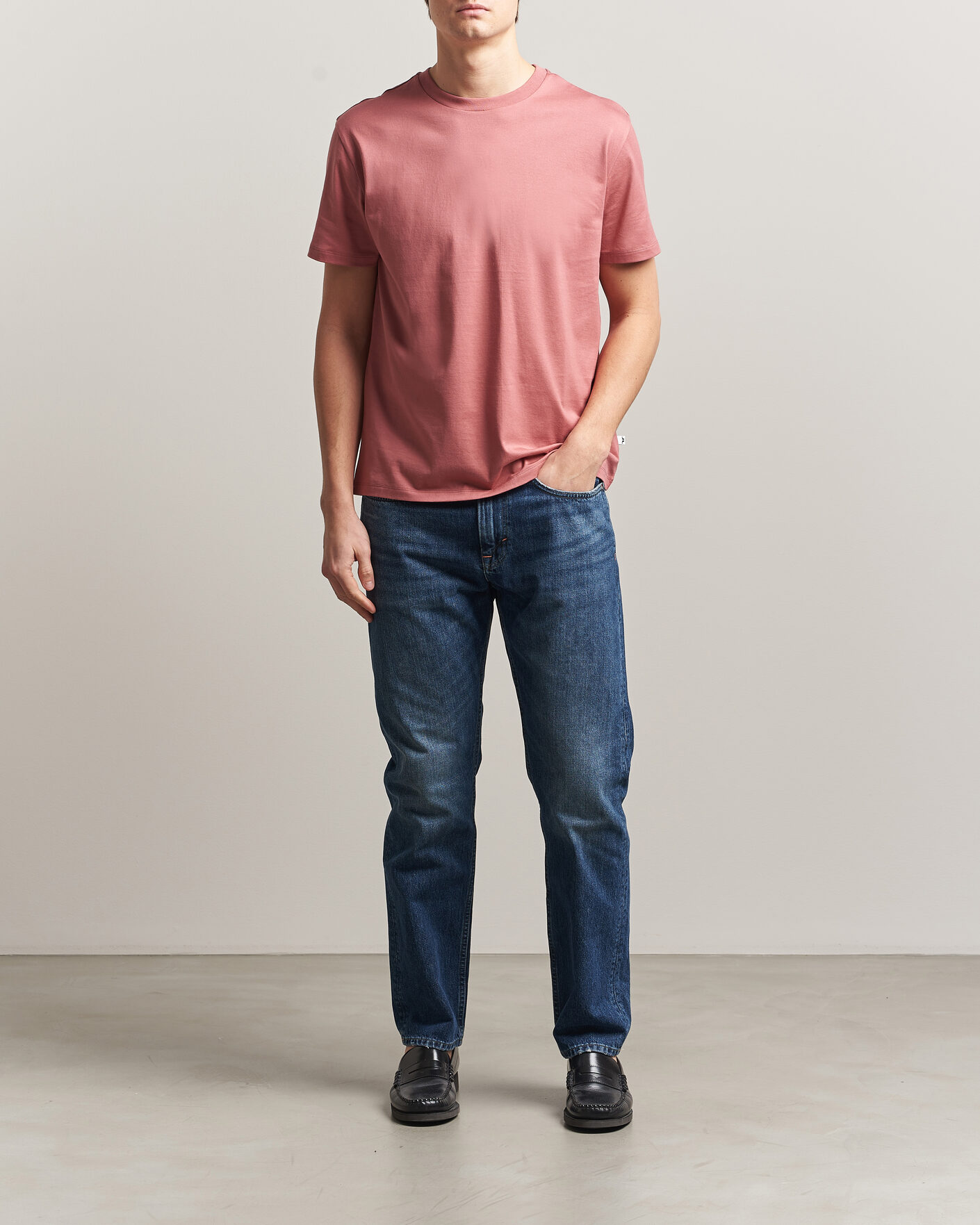 Herren | T-Shirts | J.Lindeberg | Sid Basic T-Shirt Withered Rose