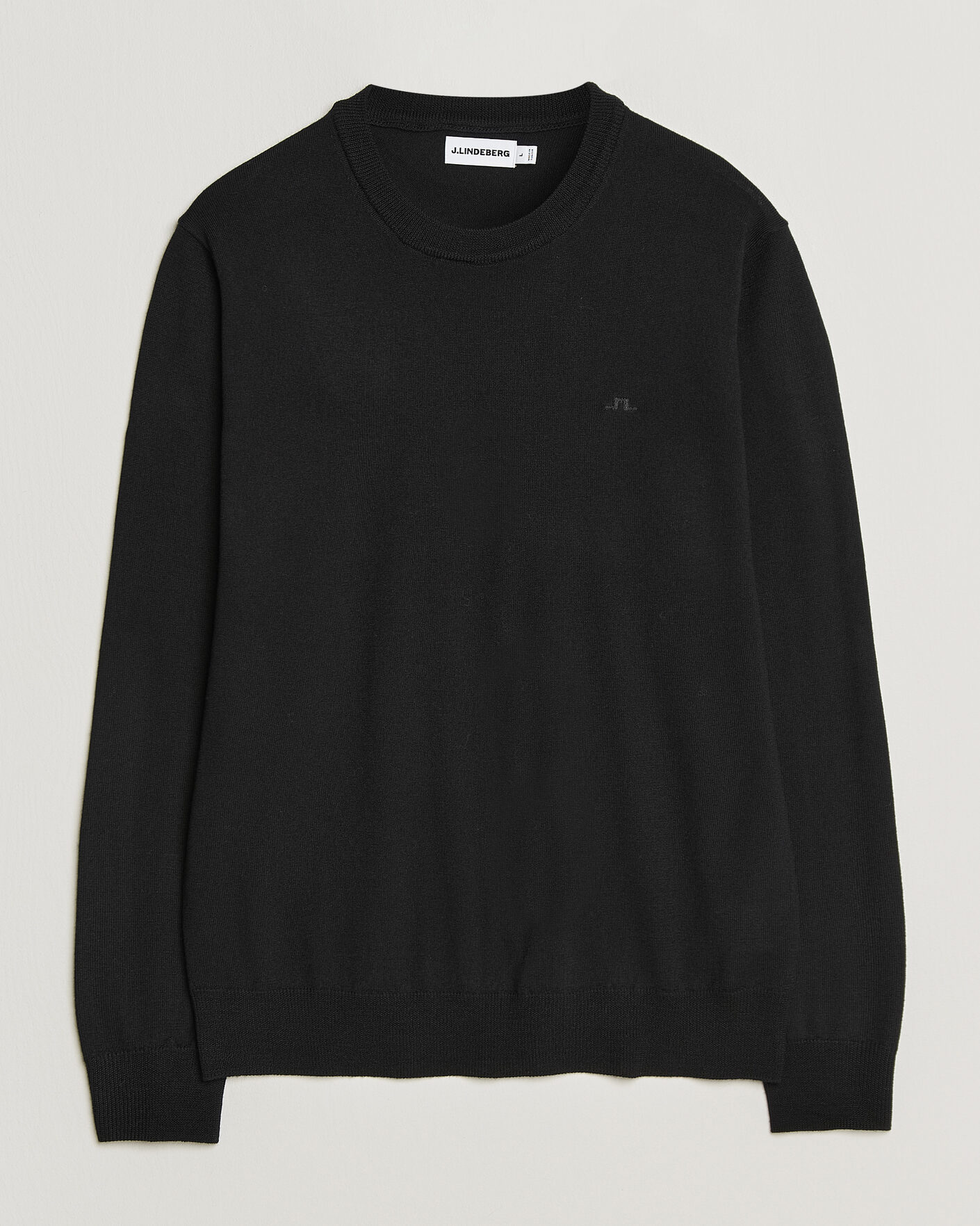 Herren | Pullover | J.Lindeberg | Keane Merino Crew Neck Pullover Black