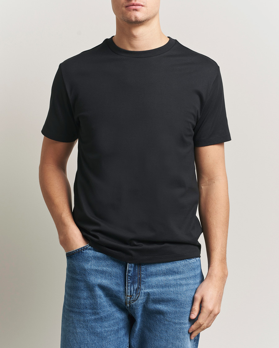 Herren | T-Shirts | J.Lindeberg | Sid Basic T-Shirt Black