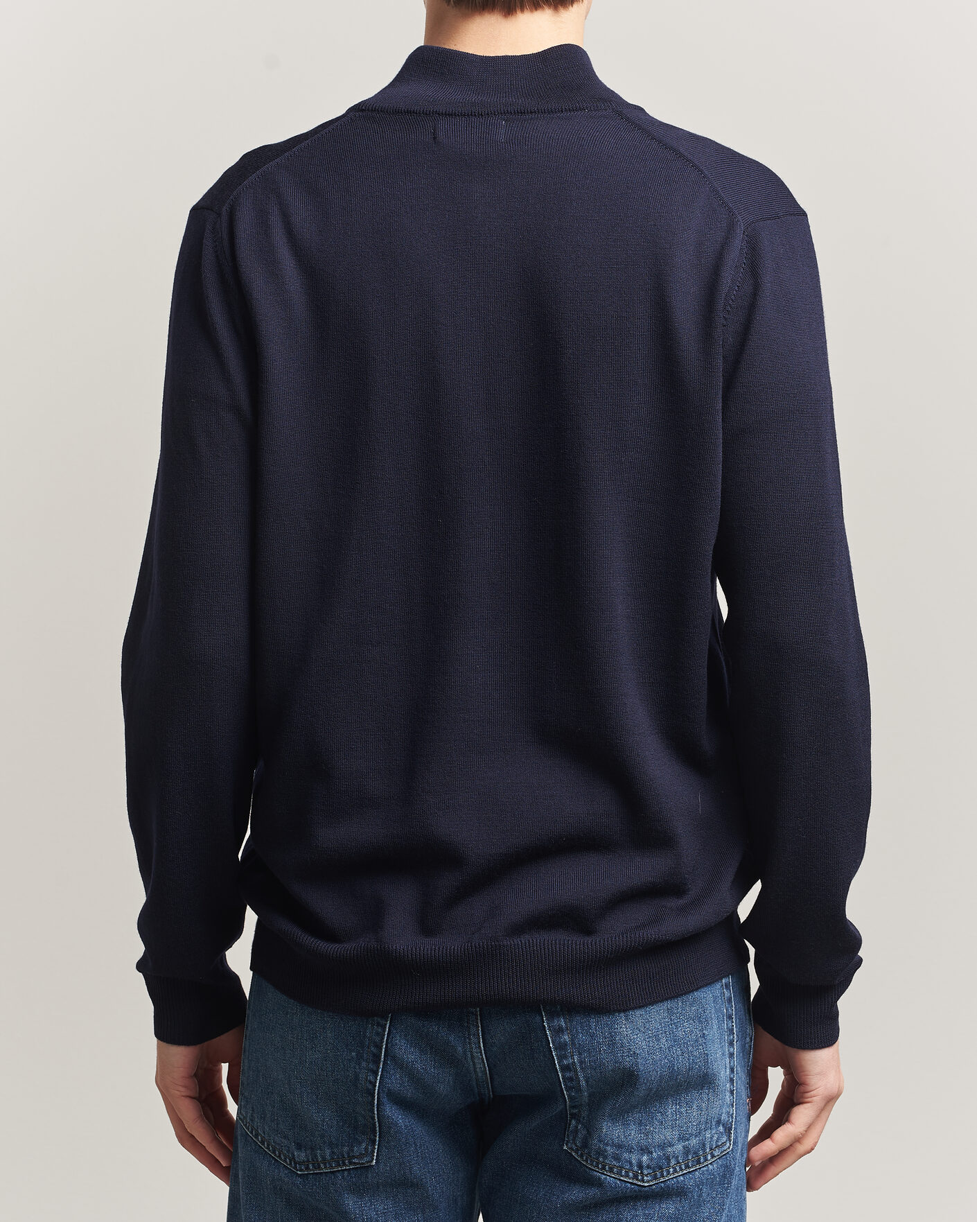 Herren | Pullover | J.Lindeberg | Kiyan Merino Half Zip JL Navy