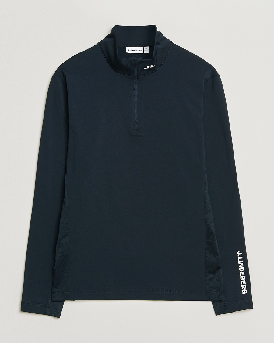 Herren | Pullover | J.Lindeberg | Tour Tech Mid Layer Half Zip JL Navy