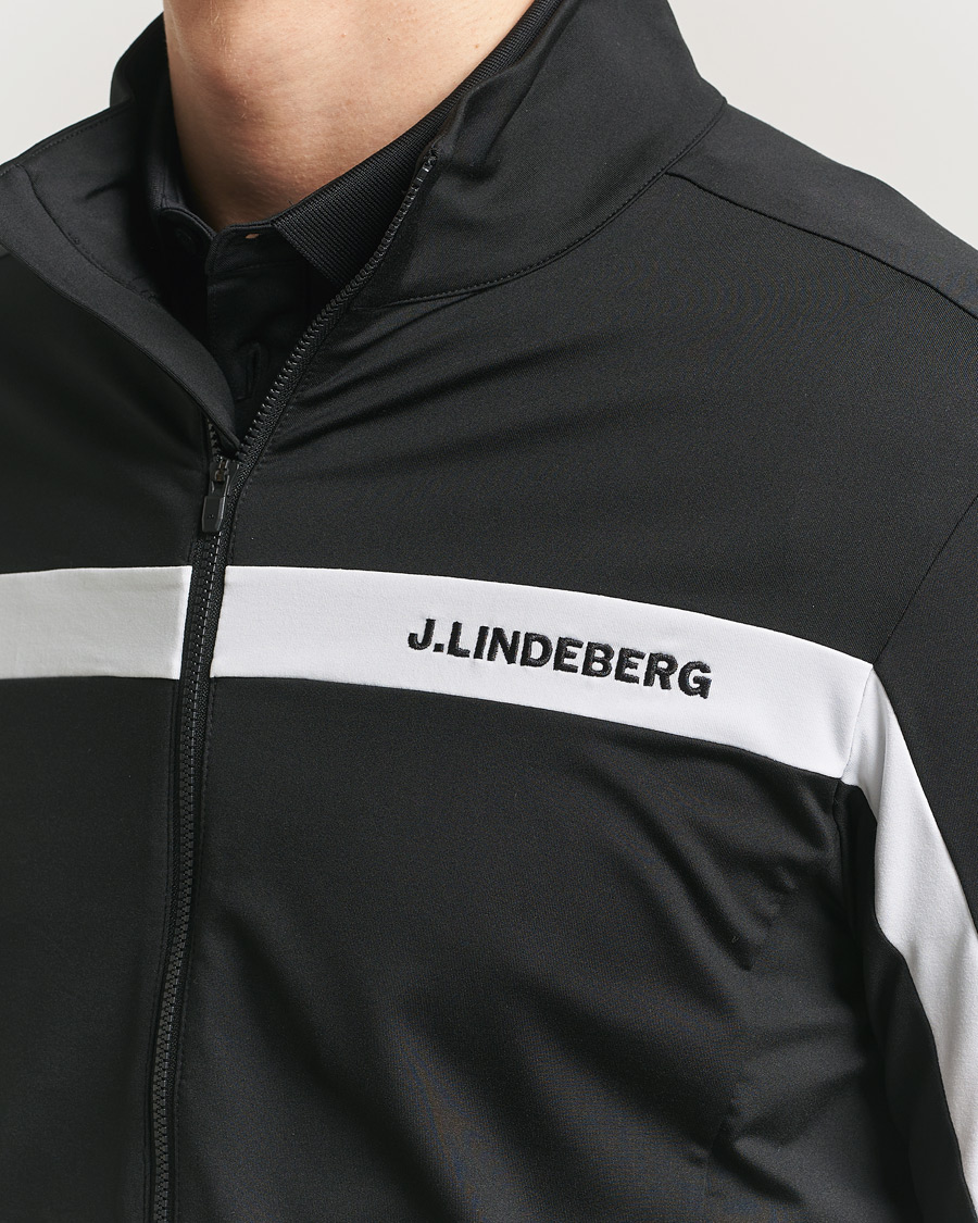 Herren | Pullover | J.Lindeberg | Jarvis Mid Layer Full Zip Black