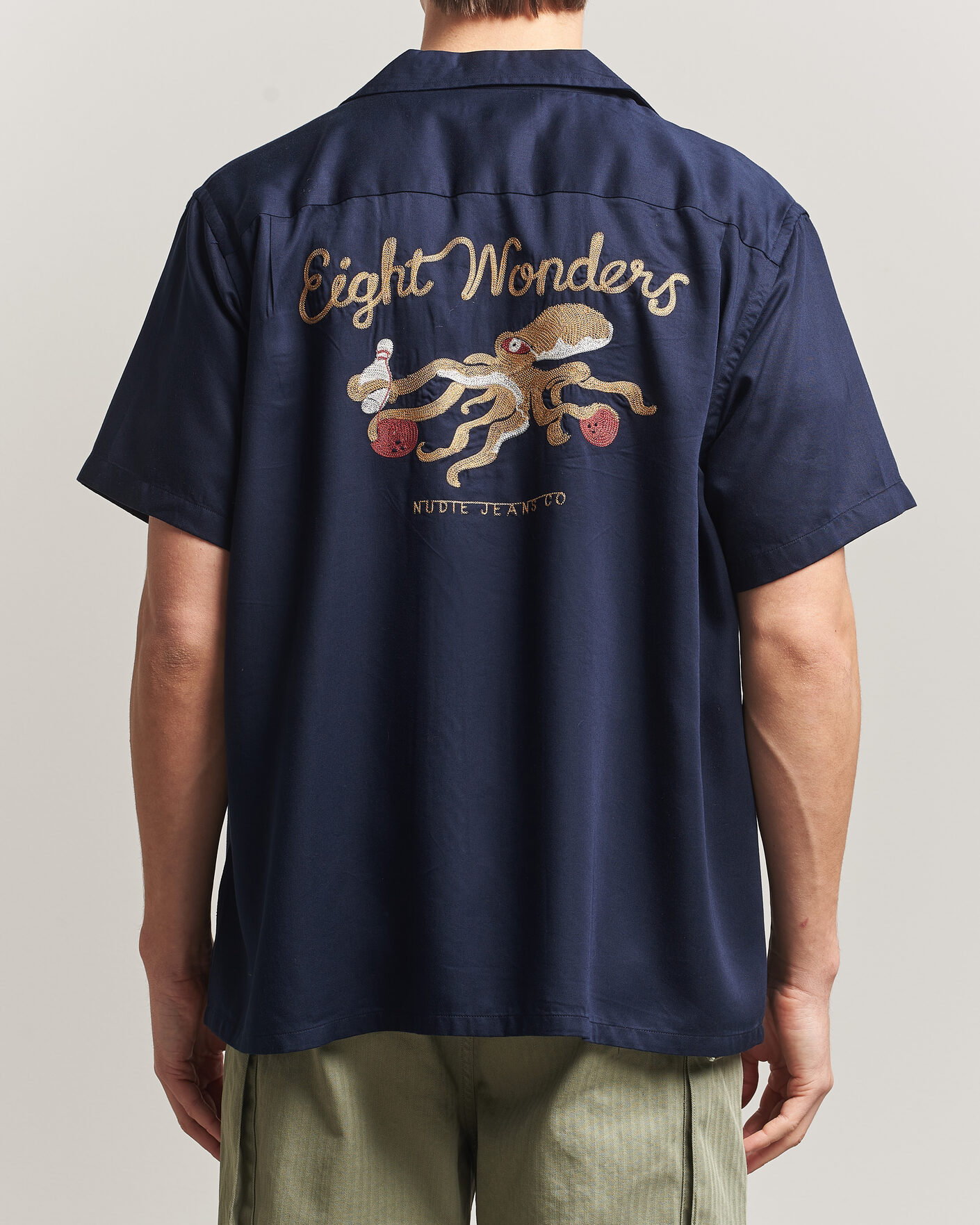 Herren | Hemden | Nudie Jeans | Arthur Bowling Shirt Navy