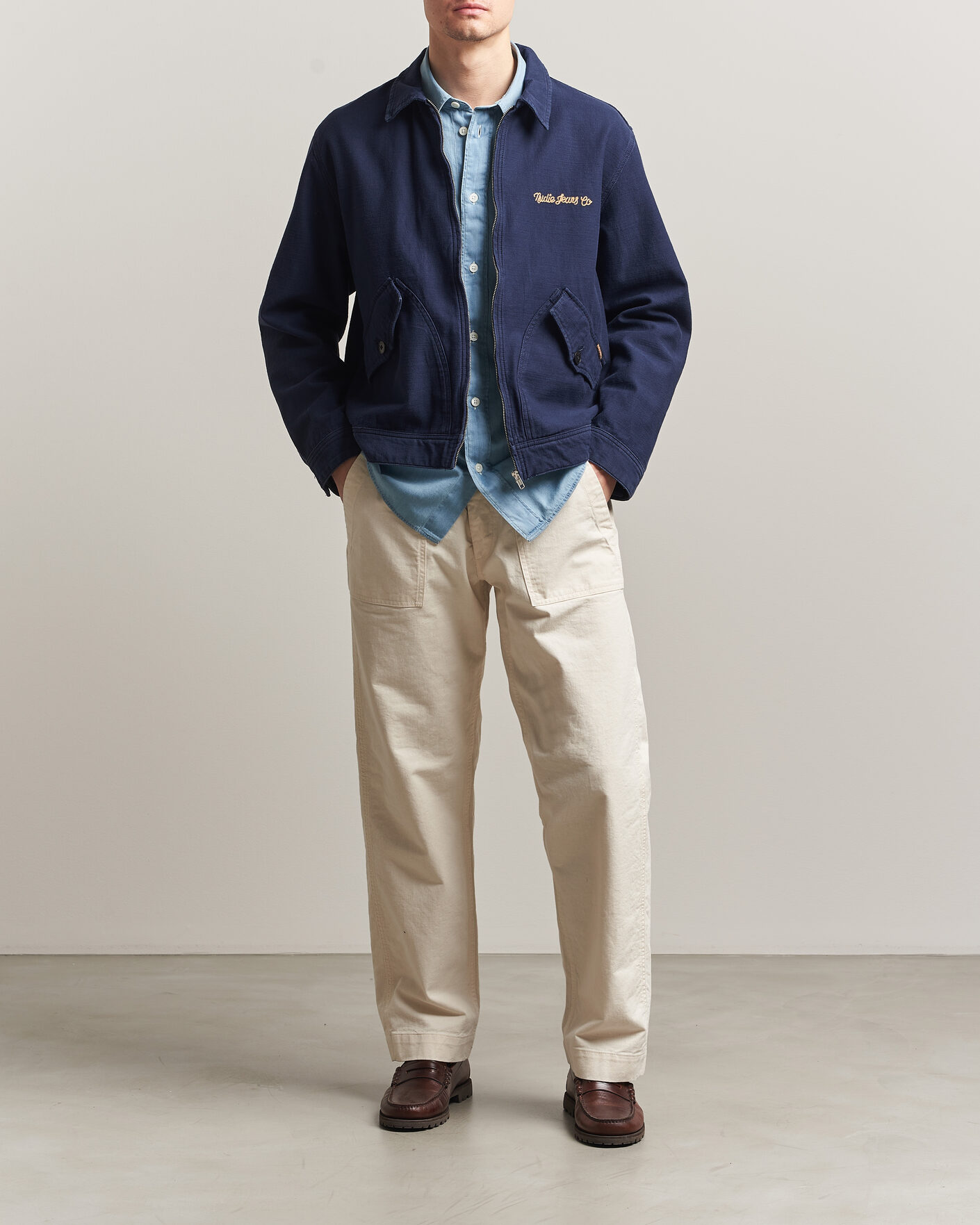 Herren | Jacken | Nudie Jeans | Blake Embroided Jacket Navy