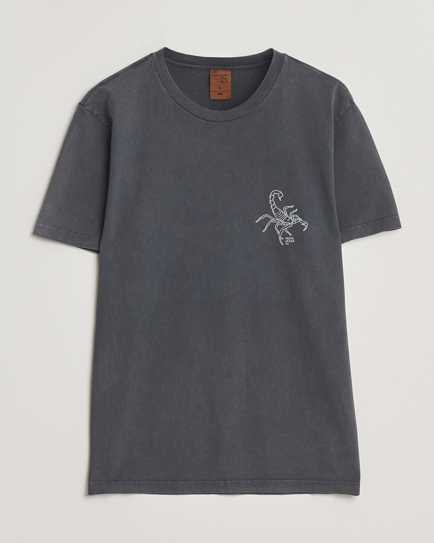 Herren | T-Shirts | Nudie Jeans | Roy Printed T-Shirt Antracite