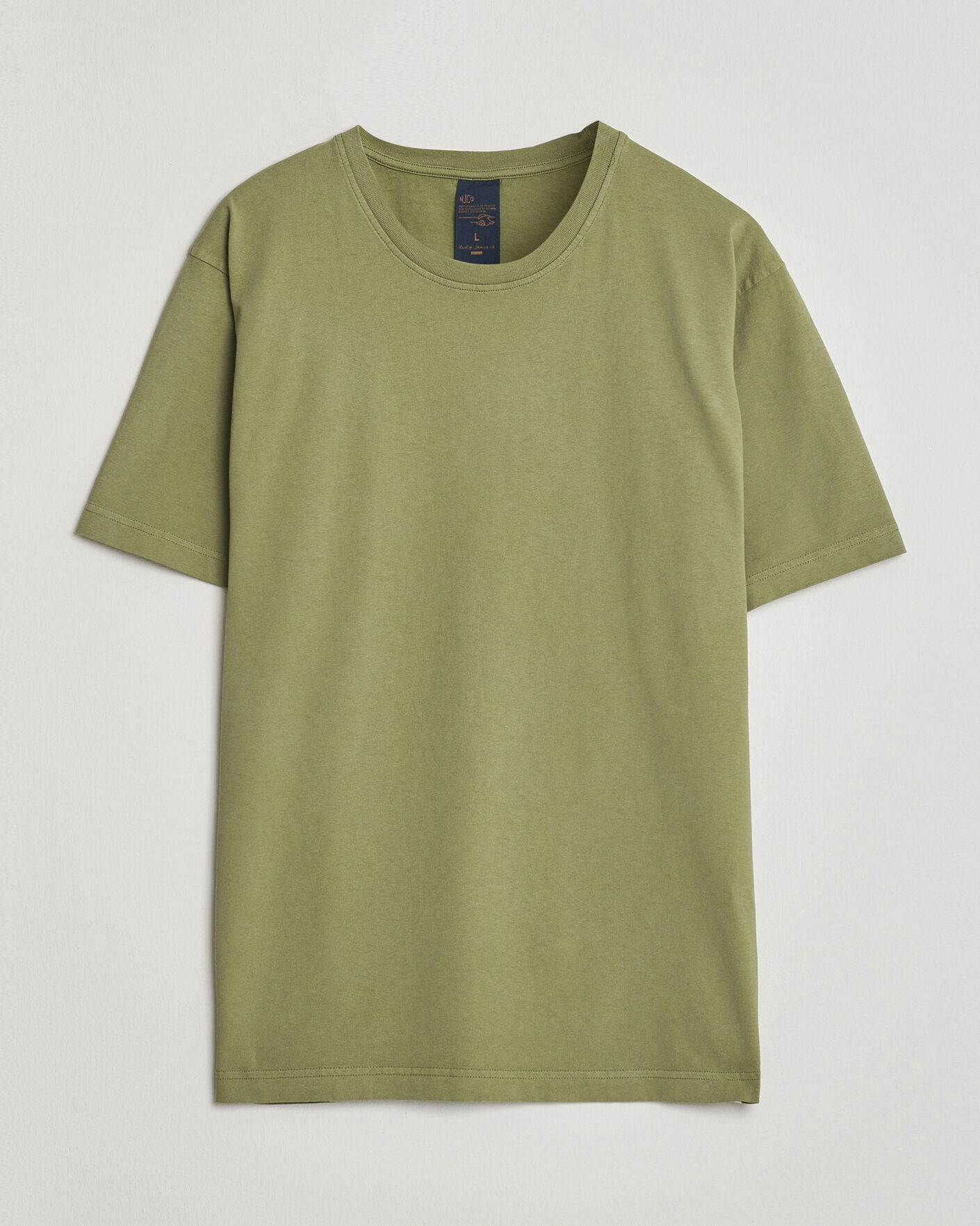 Herren | T-Shirts | Nudie Jeans | Uno Everyday Crew Neck T-Shirt Green