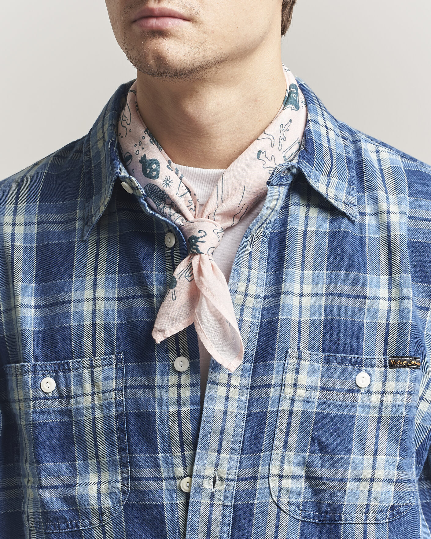 Herren | Tücher | Nudie Jeans | Ingrid Printed Bandana Pink